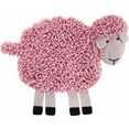 luxor living vloerkleed voor de kinderkamer schaap emma zuivere wol, met de hand geknoopt, kinderkamer roze