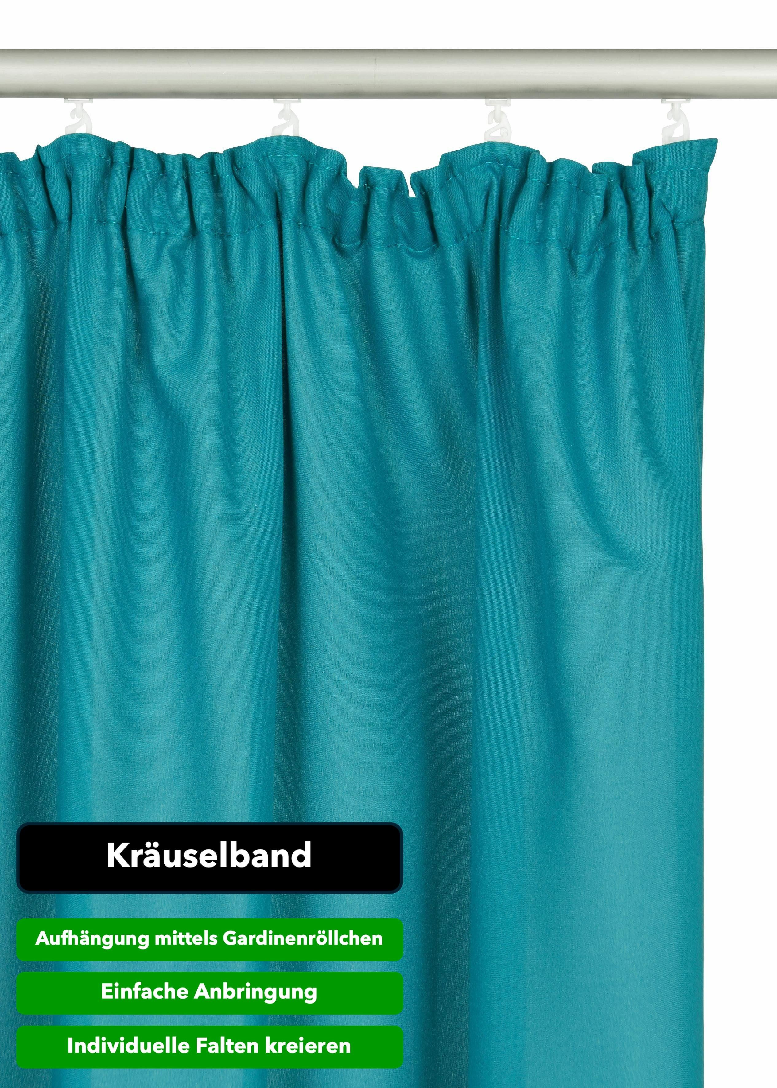my home Gordijn Parry 2-pack, ondoorzichtig, monochroom, basic, effen, bestseller (2 stuks)