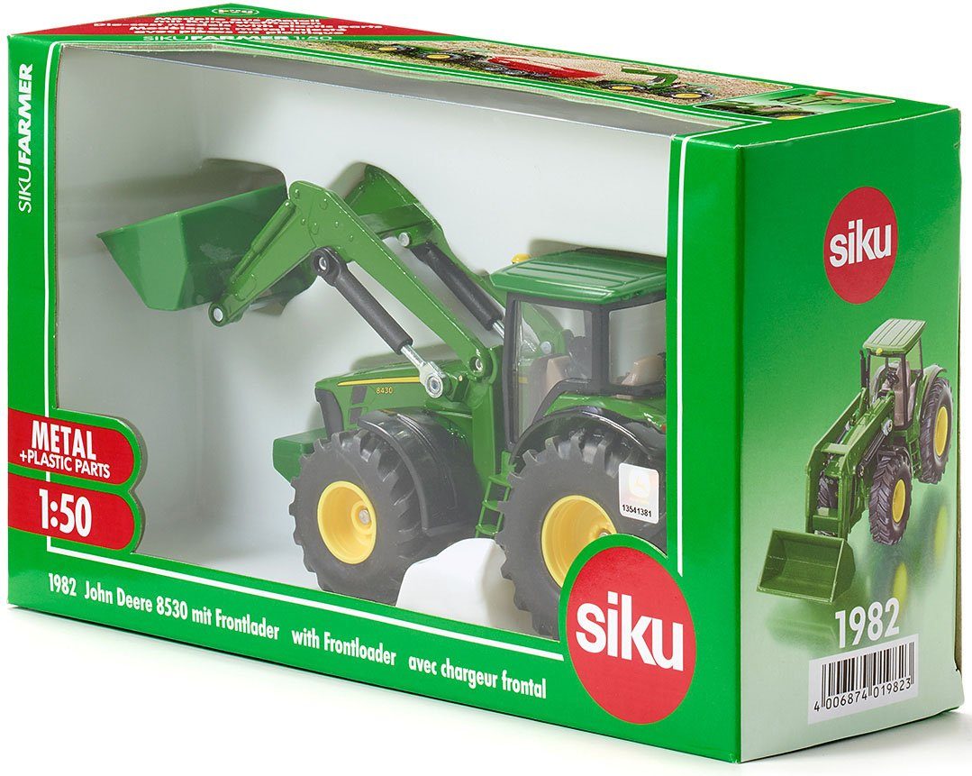 Siku Speelgoed-tractor SIKU Farmer, John Deere met voorlader (1982)