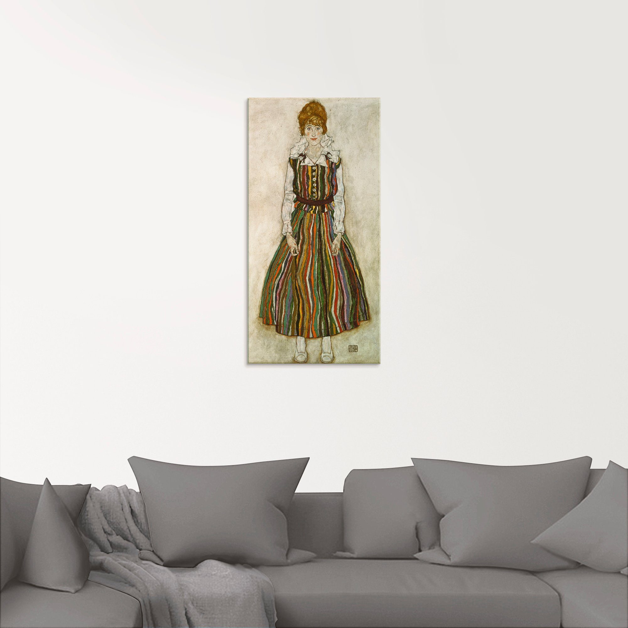 Artland Print op glas Edith Schiele. 1915. in verschillende maten