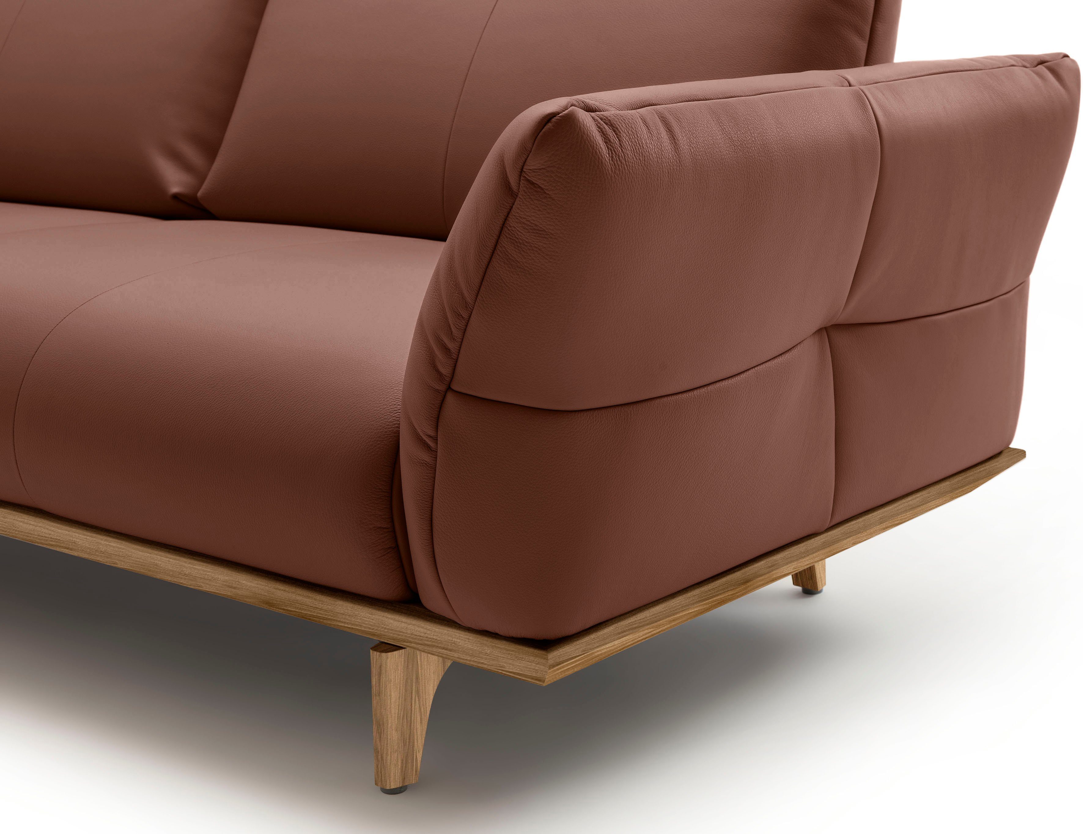 Creation BY ROLF BENZ 3,5-zitsbank CR.460 Onderstel en poten in walnotenhout, breedte 228 cm