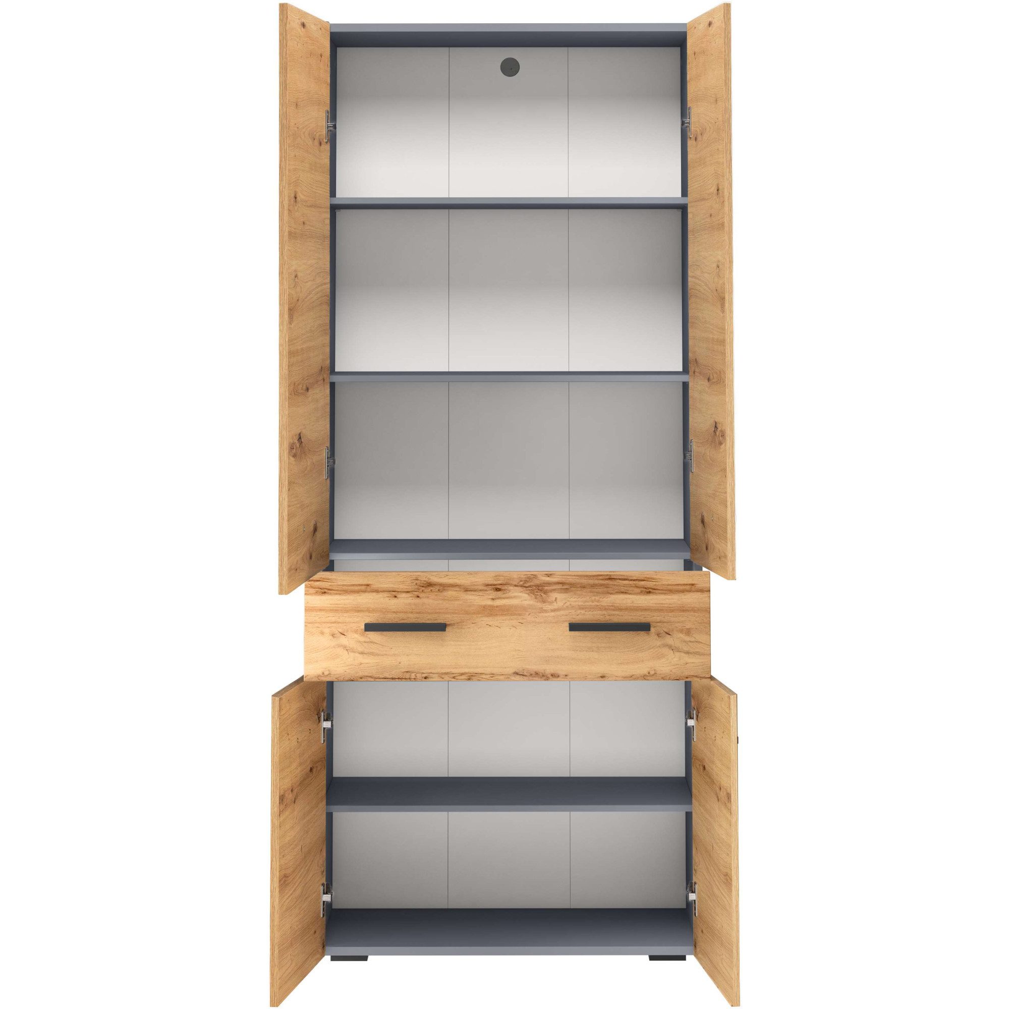 INOSIGN Hoge kast Skara met drie verstelbare legplanken