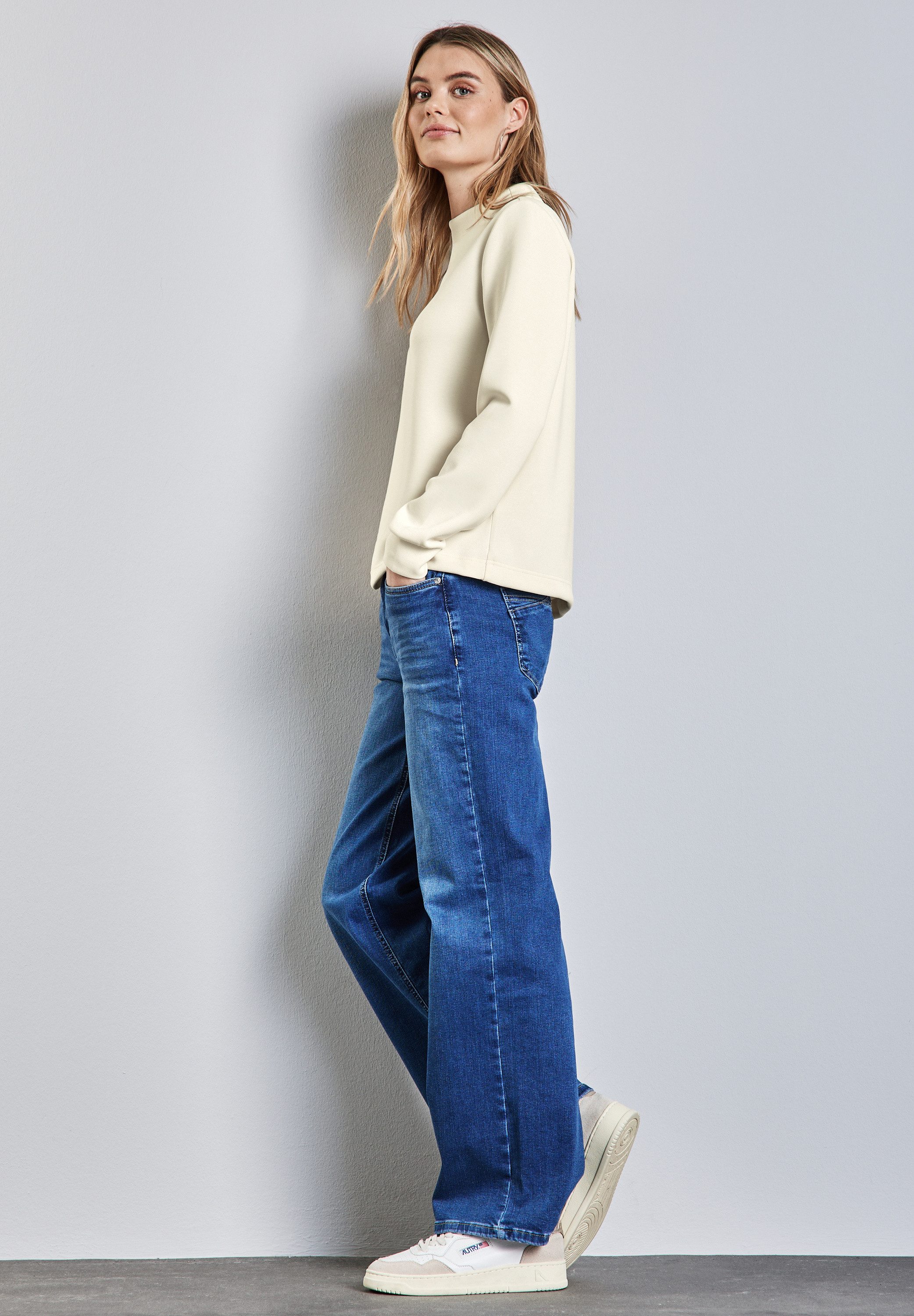 STREET ONE Sweatshirt met col