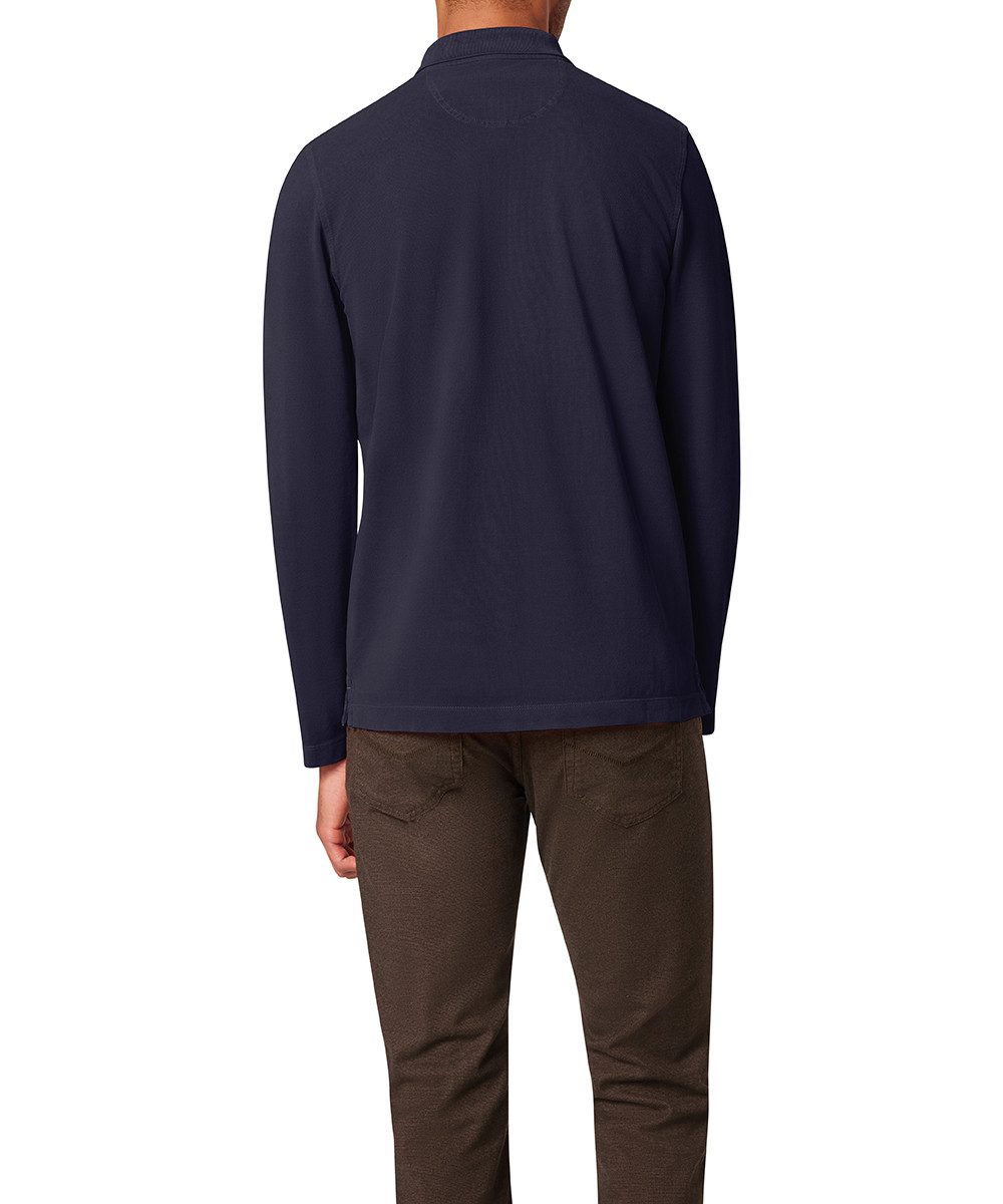 Pierre Cardin Poloshirt met lange mouwen met knoopsluiting
