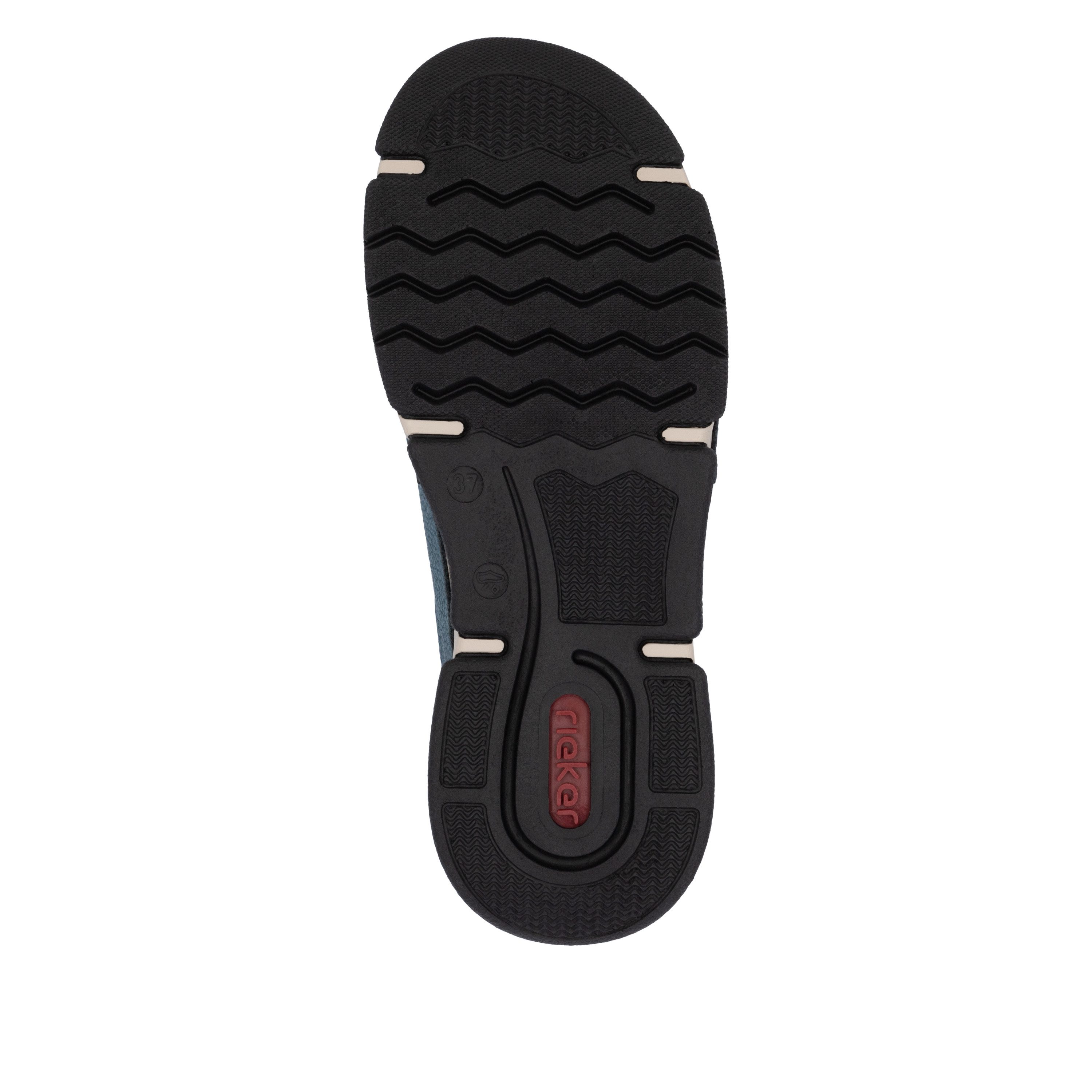 Rieker Slip-on sneakers Instapschoen, lage schoen, vrijetijdssneaker, elastische band, snelsluiting