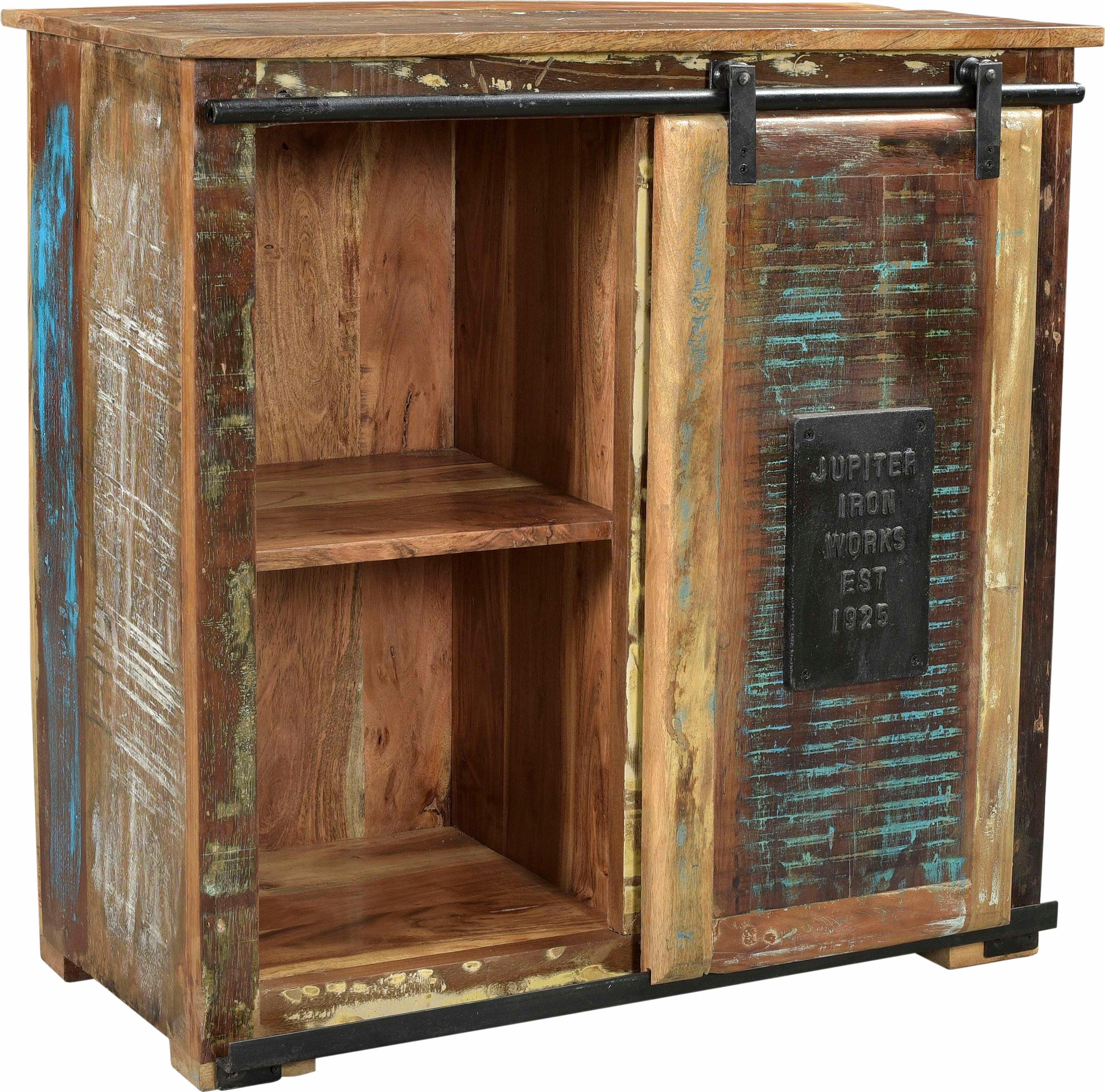 SIT Kast JUPITER van gerecycled gebruikt hout, breedte 77, shabby chic, vintage