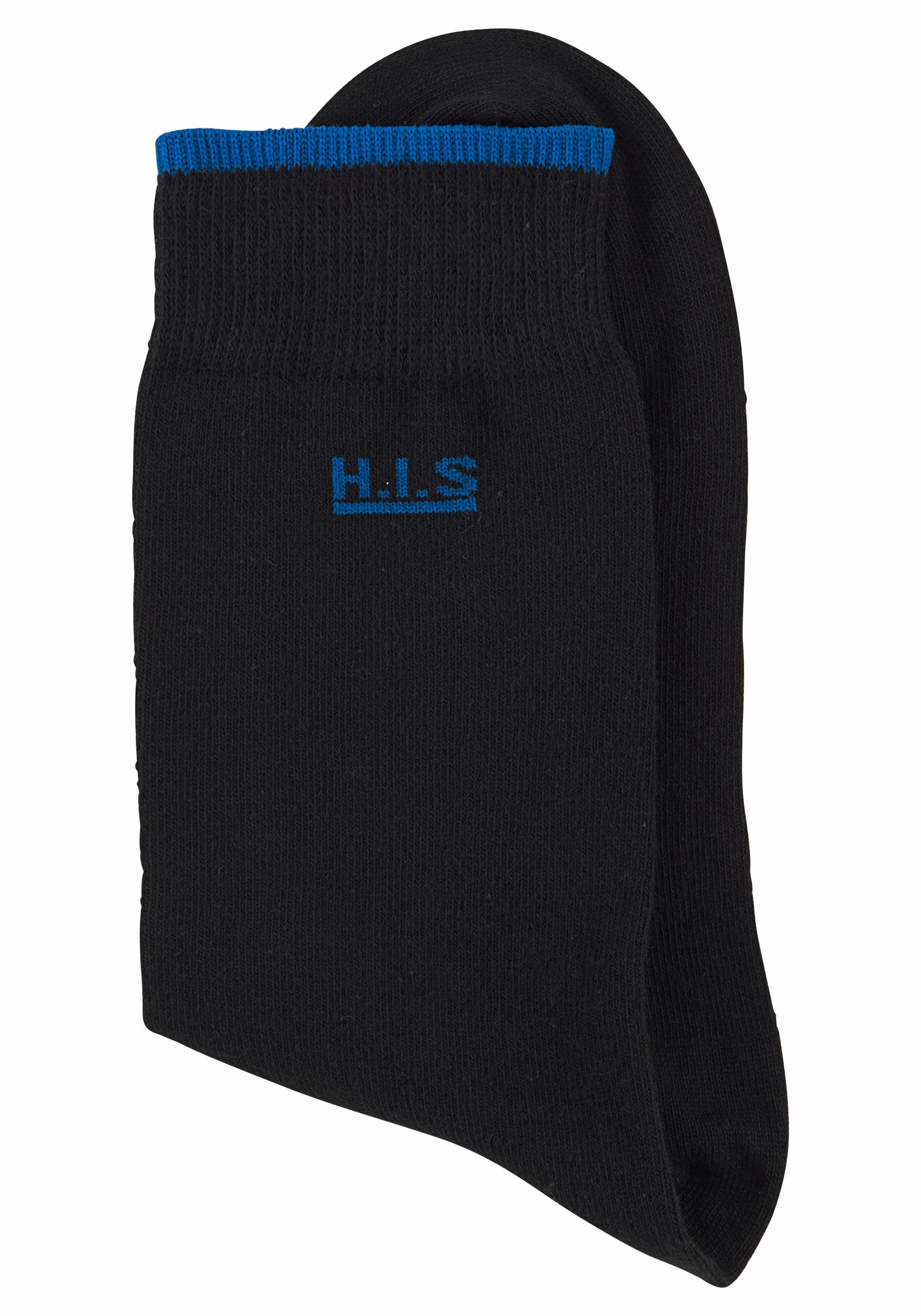 H.I.S Sokken met gekleurde boord (set, 7 paar)