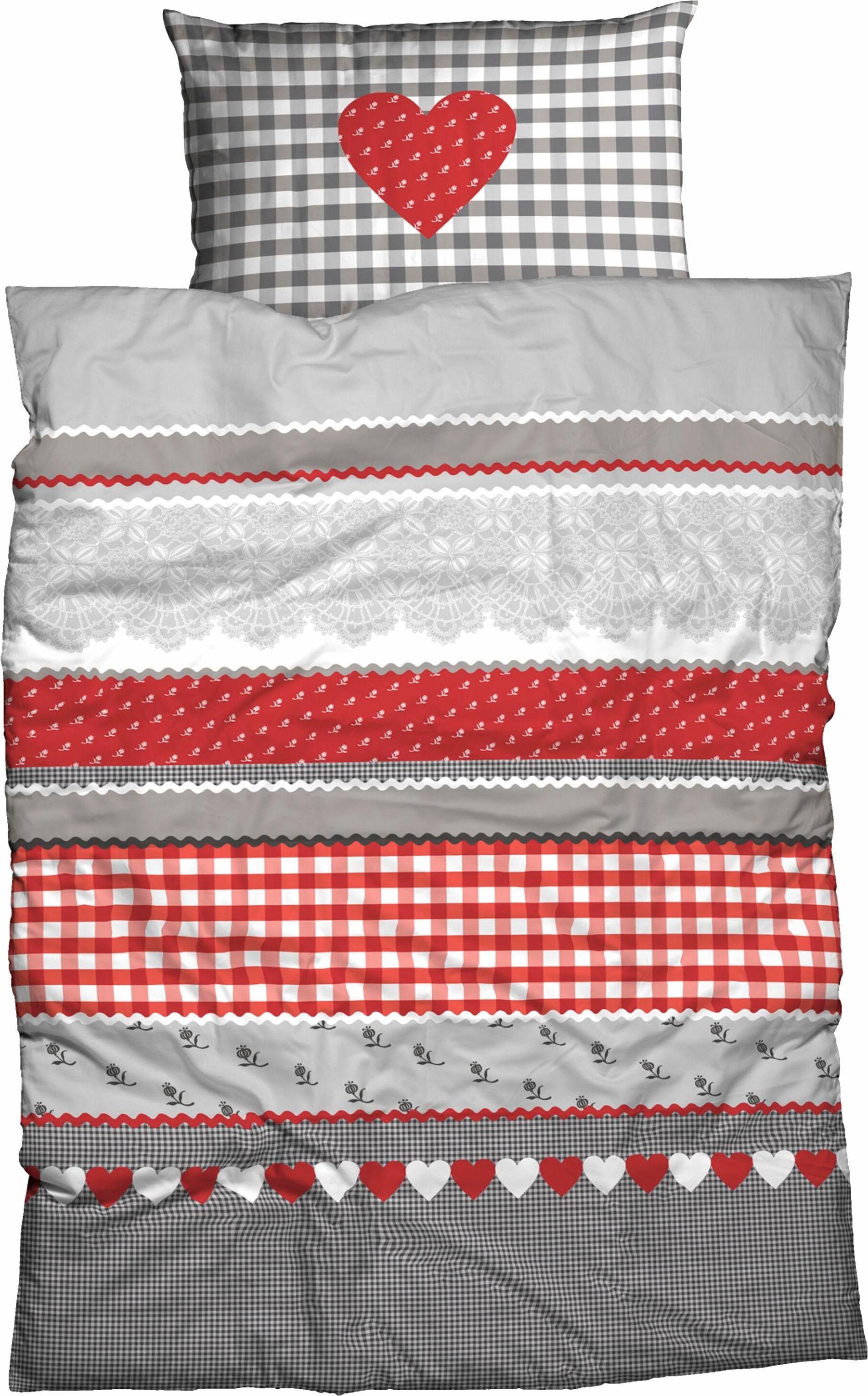 CASATEX Beddengoed Hart-Geruit schattig hart-ruit-design