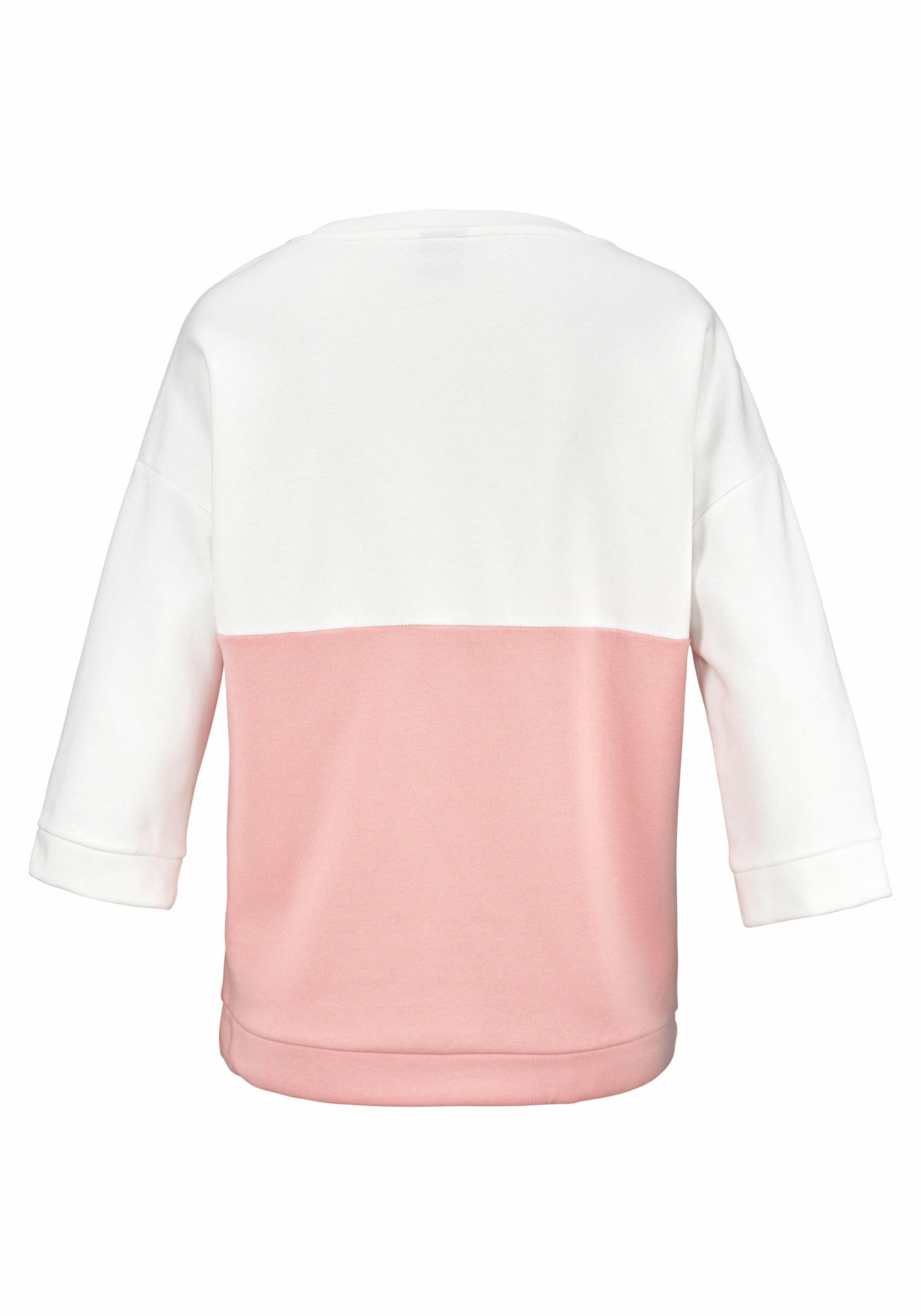 Bench. Sweatshirt in colorblocking ontwerp, loungewear, loungeanzug