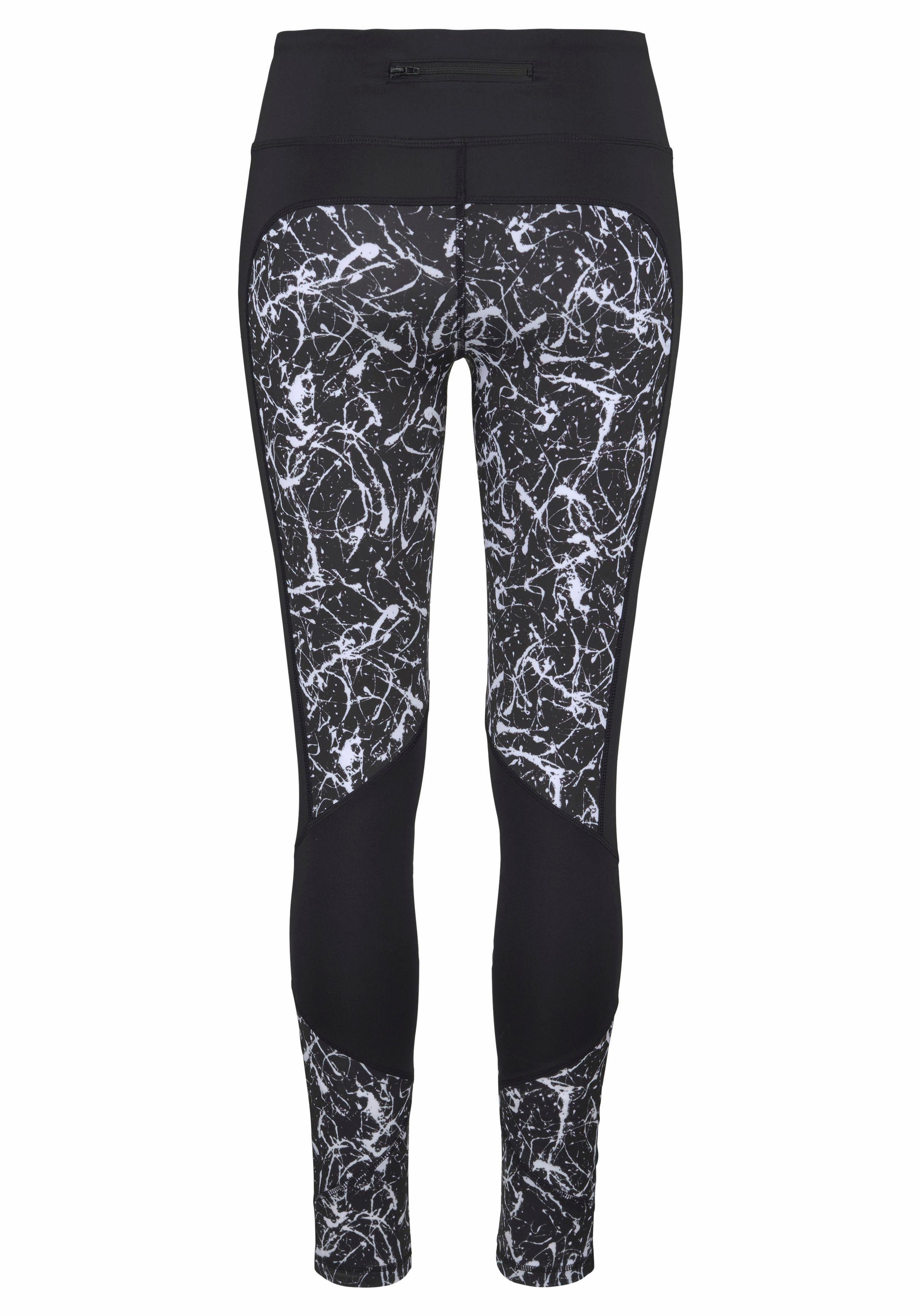 active by Lascana Legging Splash Sportbroek met allover patroon