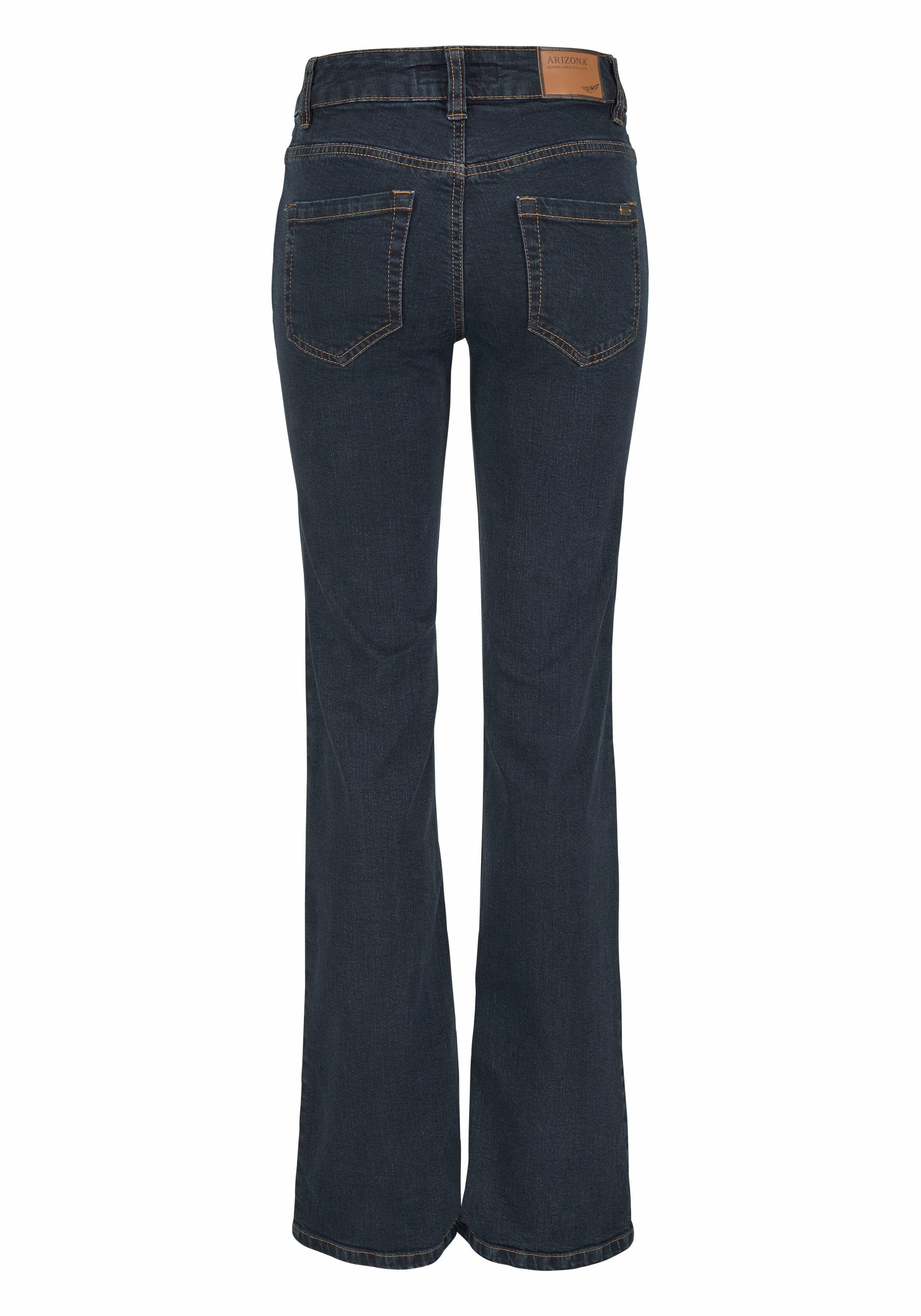 Arizona Bootcut jeans Tailleband met zij-elastiek inzet hoge taille, bootcut, met stretch, klassieke 5-pocket-stijl