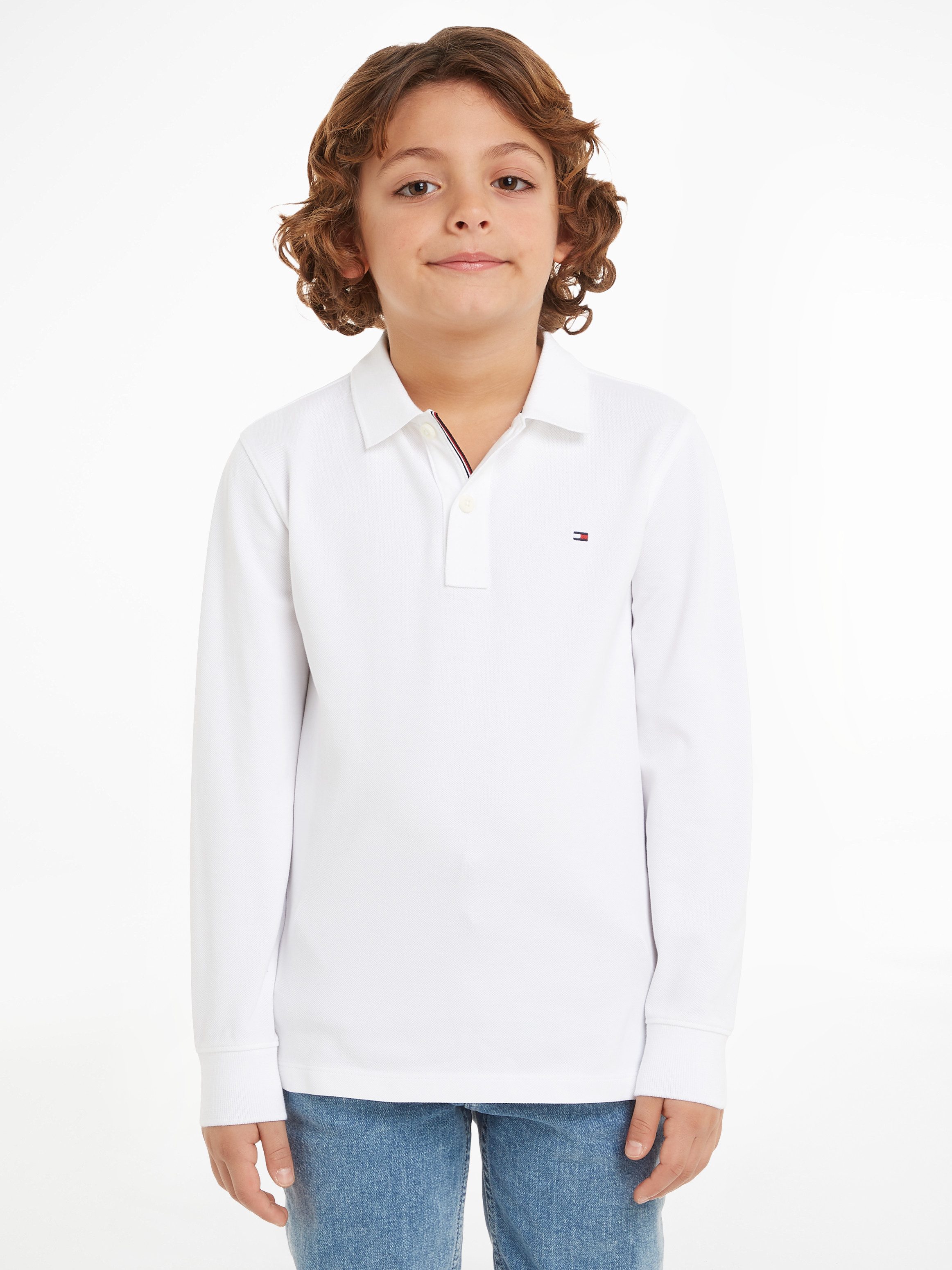 Tommy Hilfiger Poloshirt ESSENTIAL POLO LS Kinderen tot 16 jaar met logostiksel