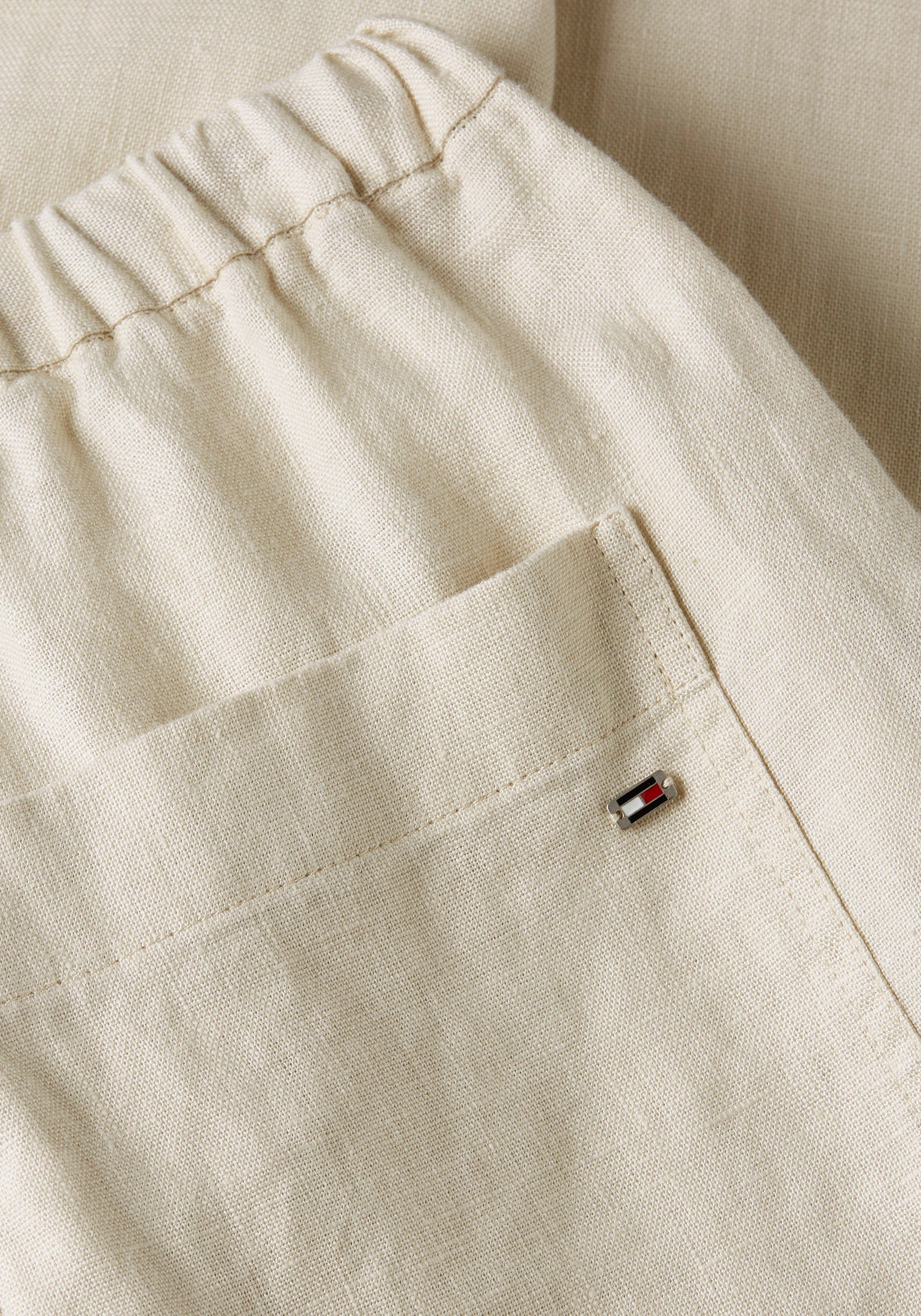 Tommy Hilfiger Linnen broek CASUAL LINEN TAPER PULL ON PANT