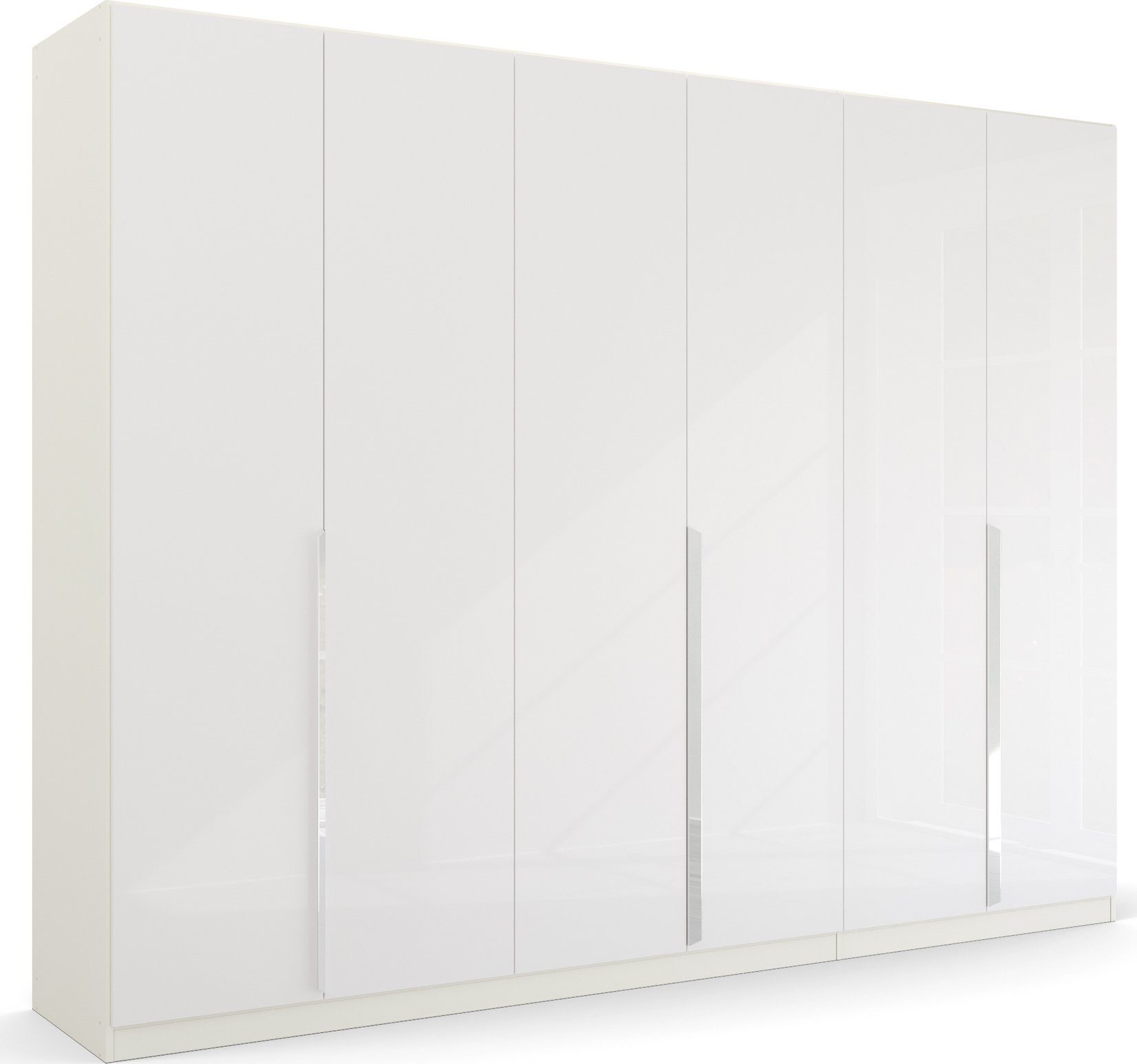 rauch Draaideurkast Glamour by Quadra Spin kledingkasten maat 271 cm x 210 cm x 54 cm wit