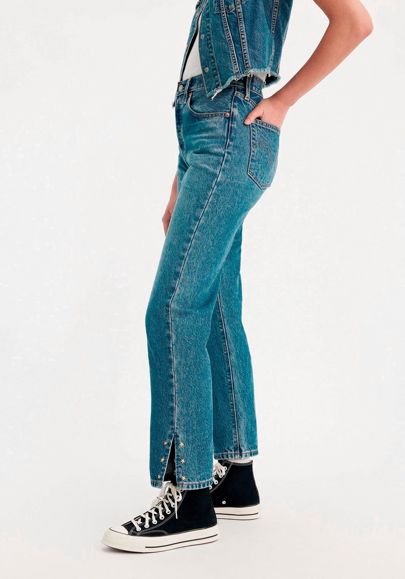 Levi's® 7/8 jeans 501 CROP 501 collectie, 5-pocket-stijl