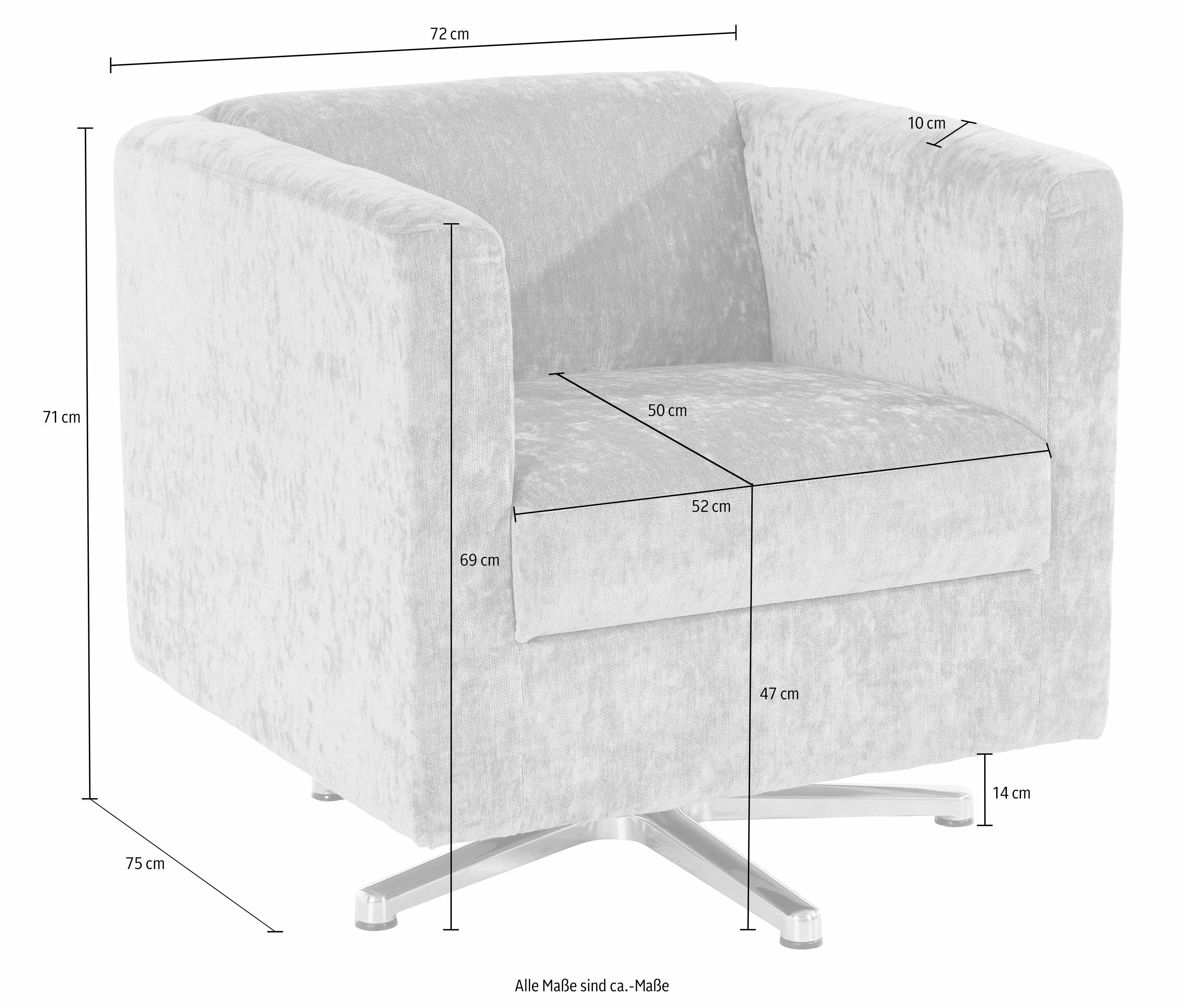 INOSIGN Fauteuil Bob draaistoel draaibaar met kruisvoet (set)