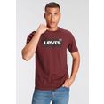 levi's t-shirt le graphic crewneck tee met batwing-logo rood