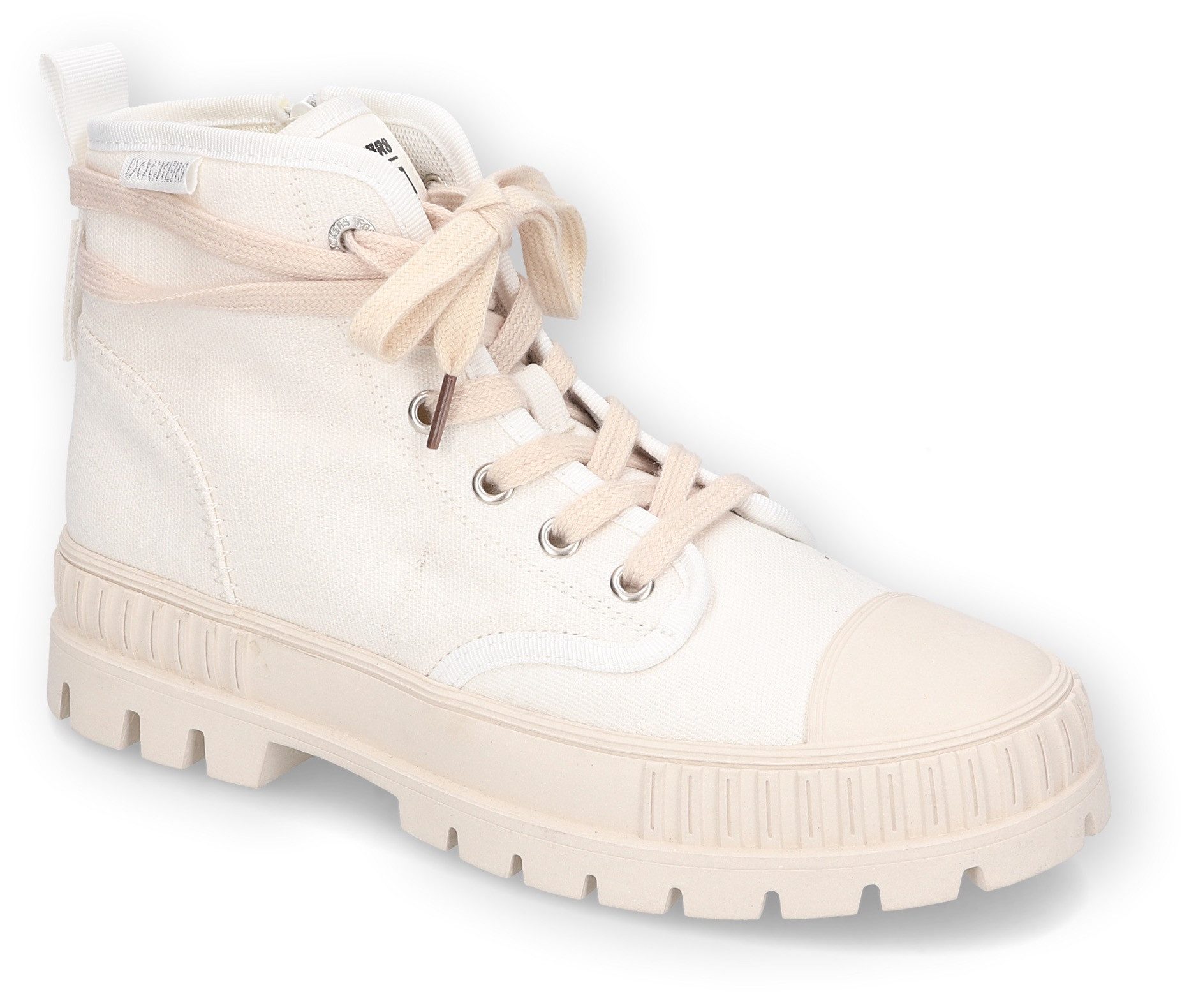 Dockers by Gerli Veterschoenen outdoor mode, veterschoenen, vrijetijdsschoen met sterke profielzool dames veterlaarsjes maat 40 EU wit