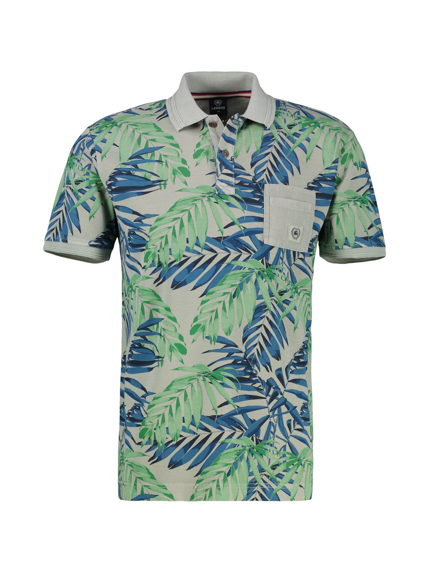 Lerros Poloshirt LERROS heren poloshirt, bloemenbedrukt