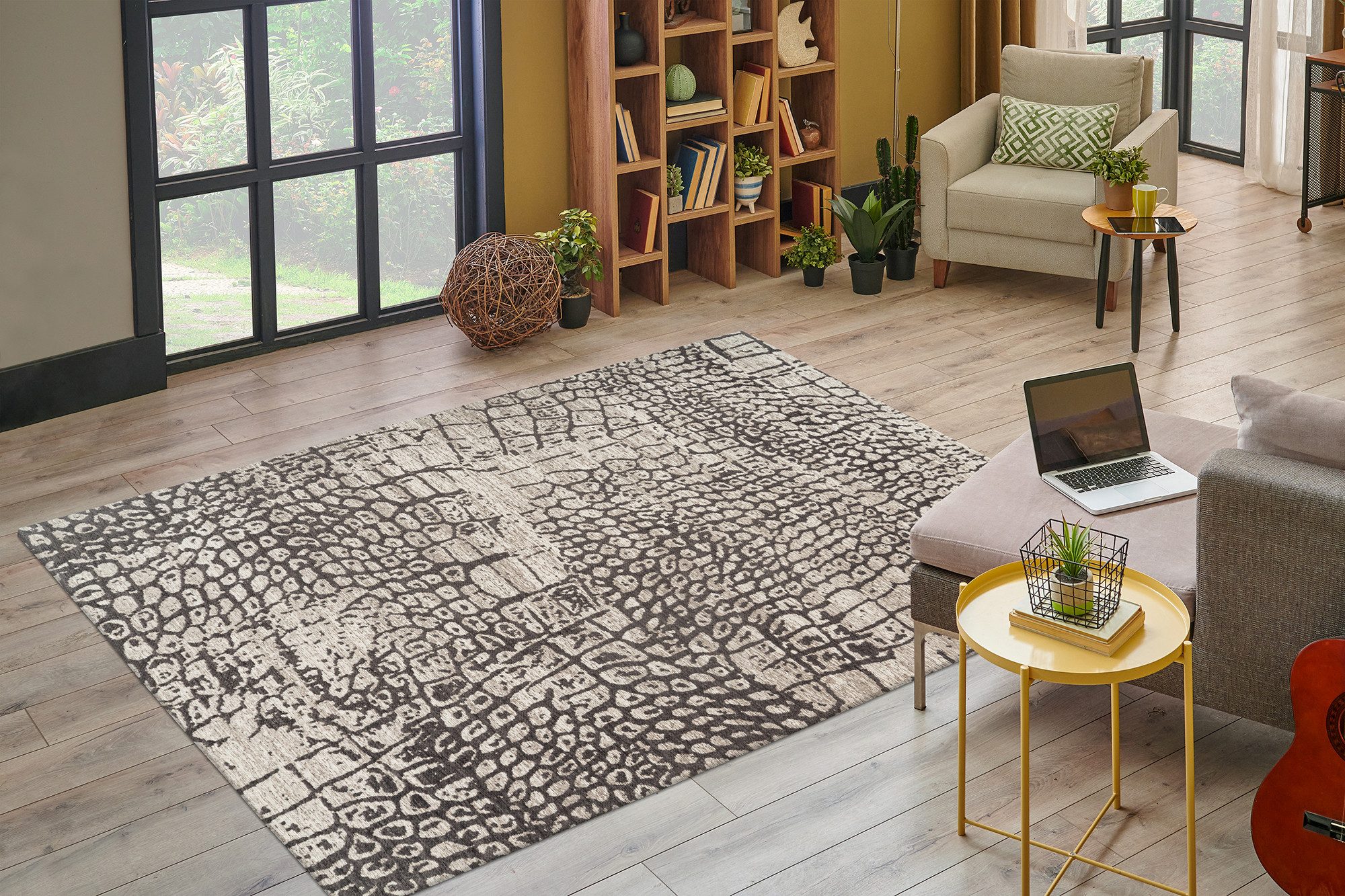 Kayoom Vloerkleed Davis 325 elegant ontwerp, onderhoudsvriendelijk, neutrale kleuren