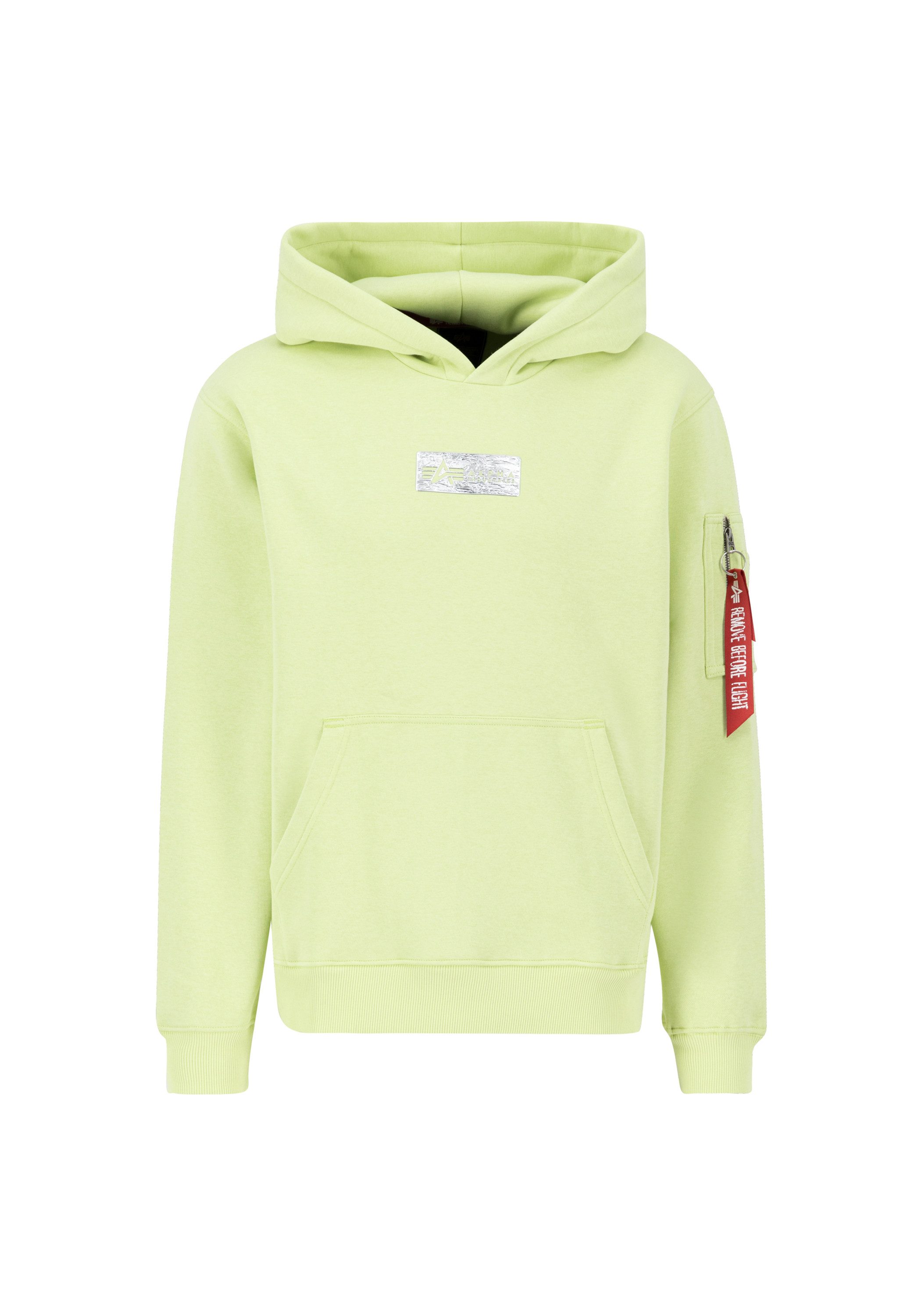 Alpha Industries Hoodie Alpha Industries Men - Hoodies Metal Plate Hoodie heren sweaters maat 2XL groen