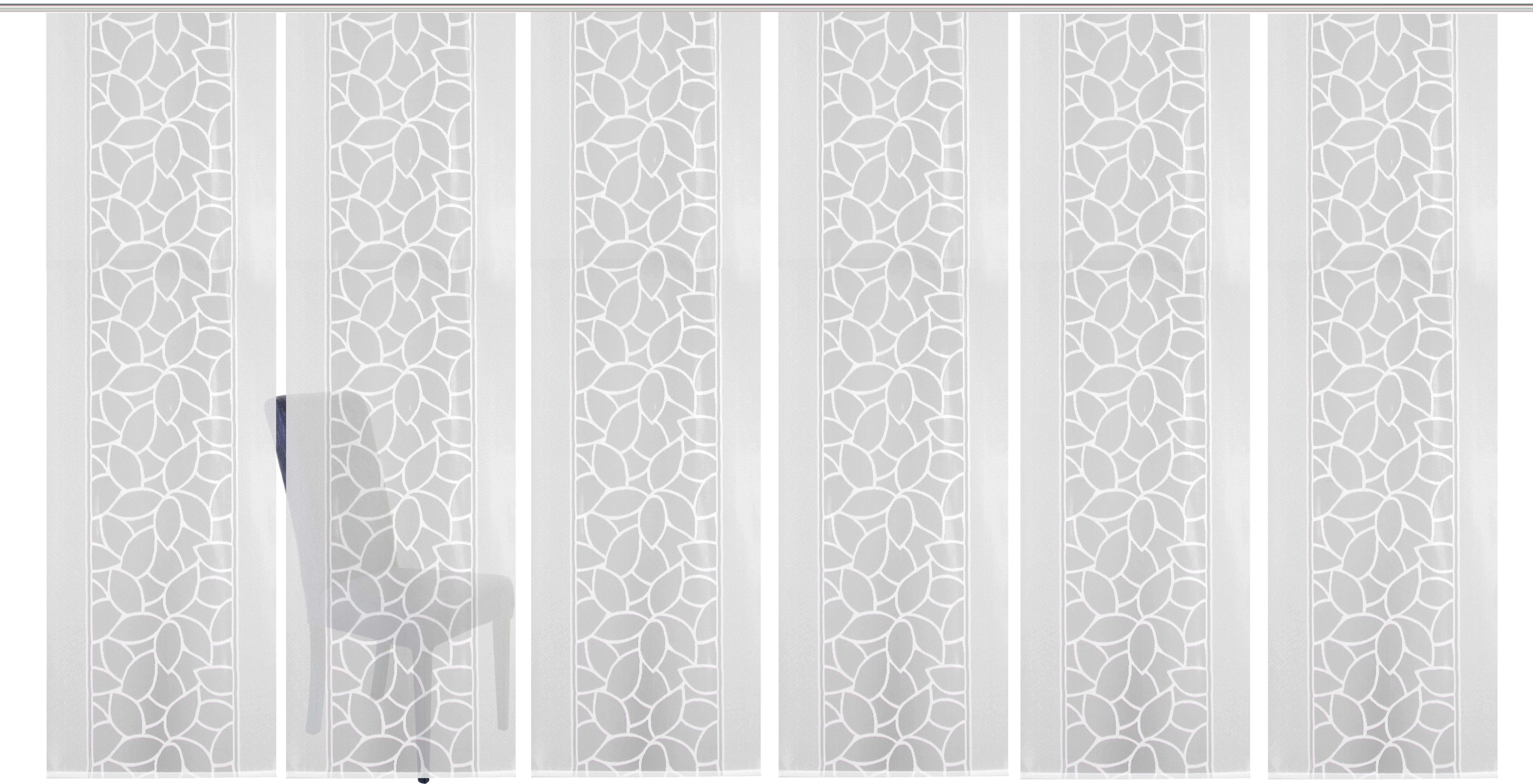 HOME WOHNIDEEN Paneelgordijn JENNA Paneelgordijn jacquard set (6 stuks)