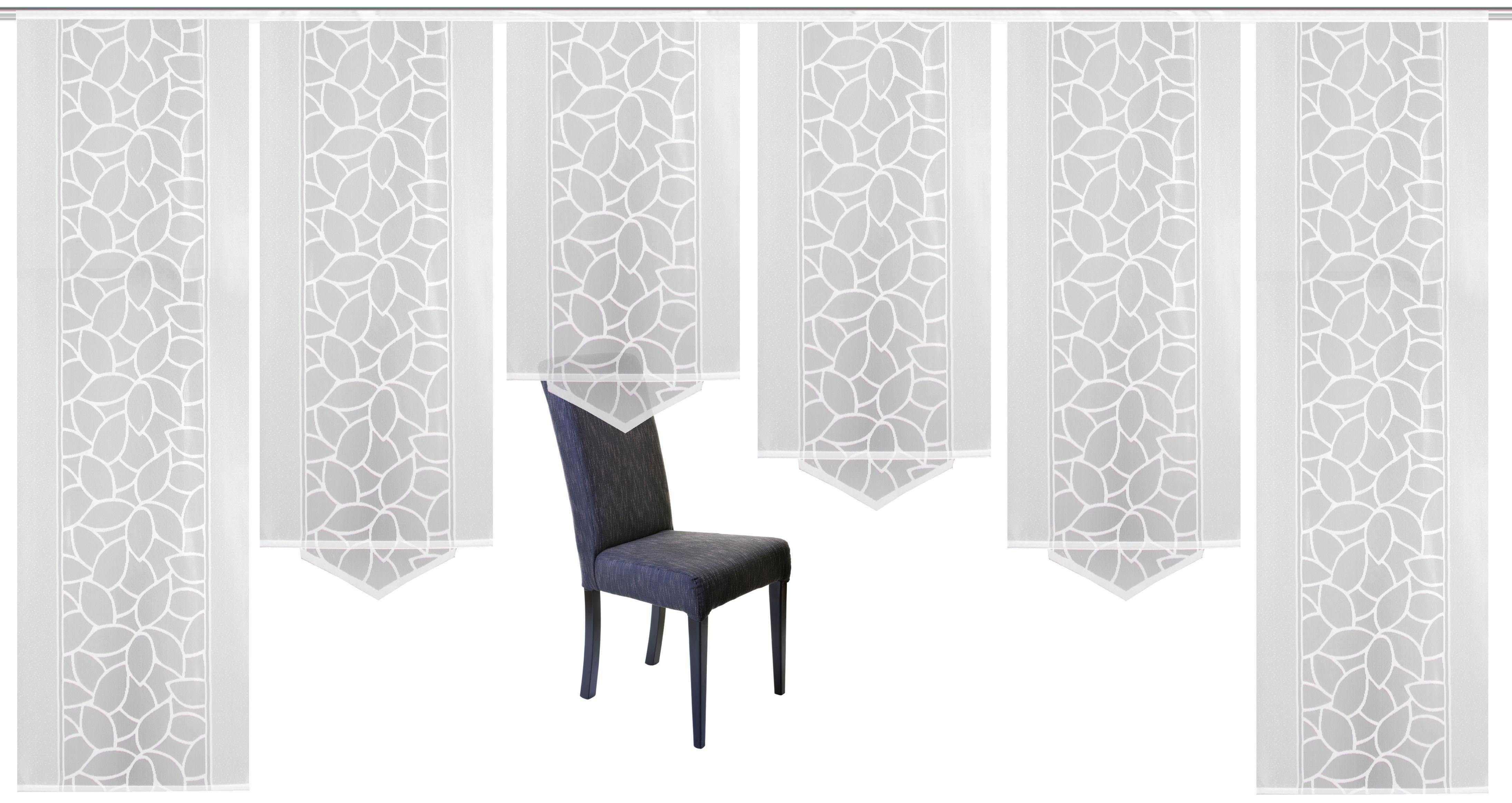 HOME WOHNIDEEN Paneelgordijn JENNA Paneelgordijn jacquard set (6 stuks)