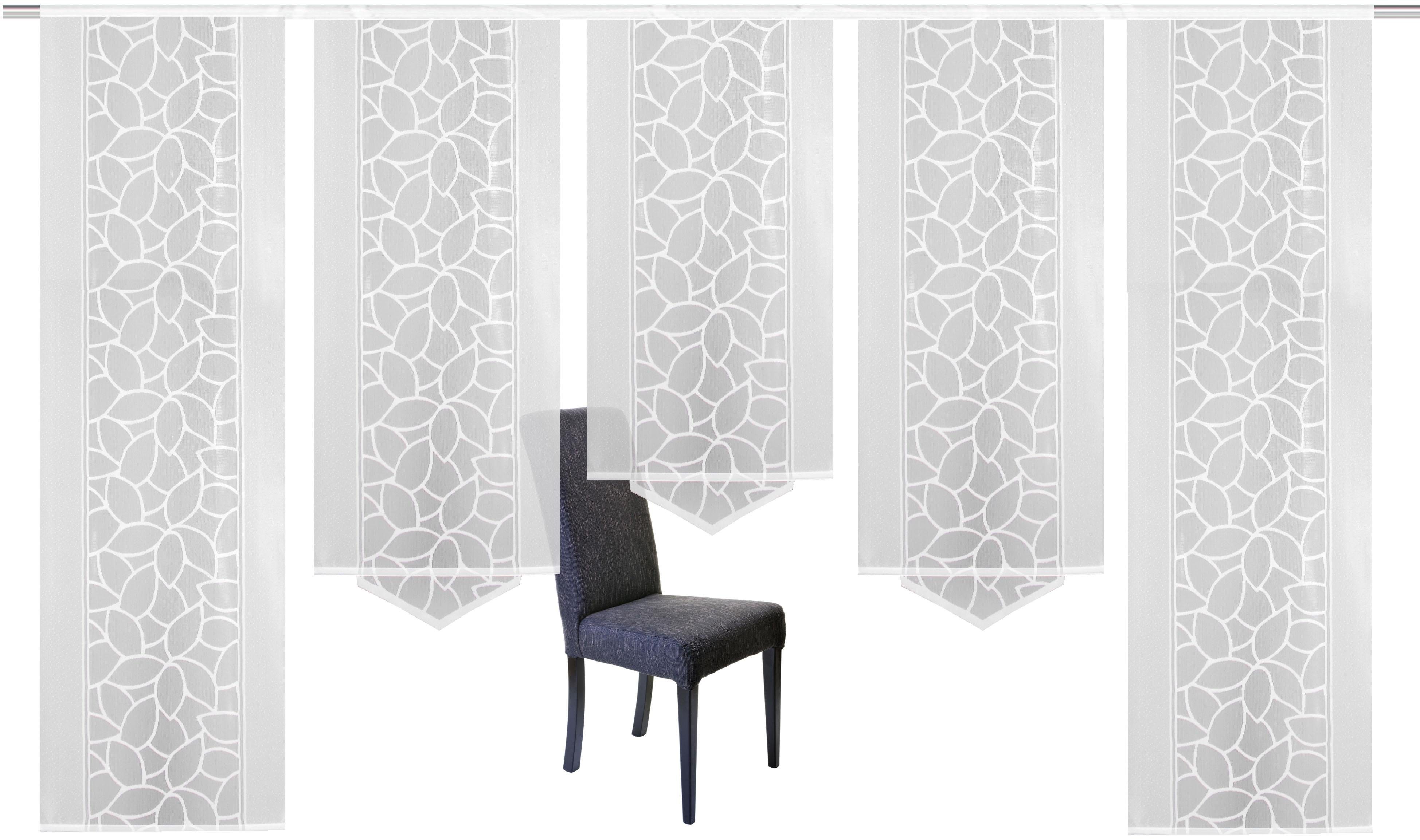 HOME WOHNIDEEN Paneelgordijn JENNA Paneelgordijn jacquard set (5 stuks)