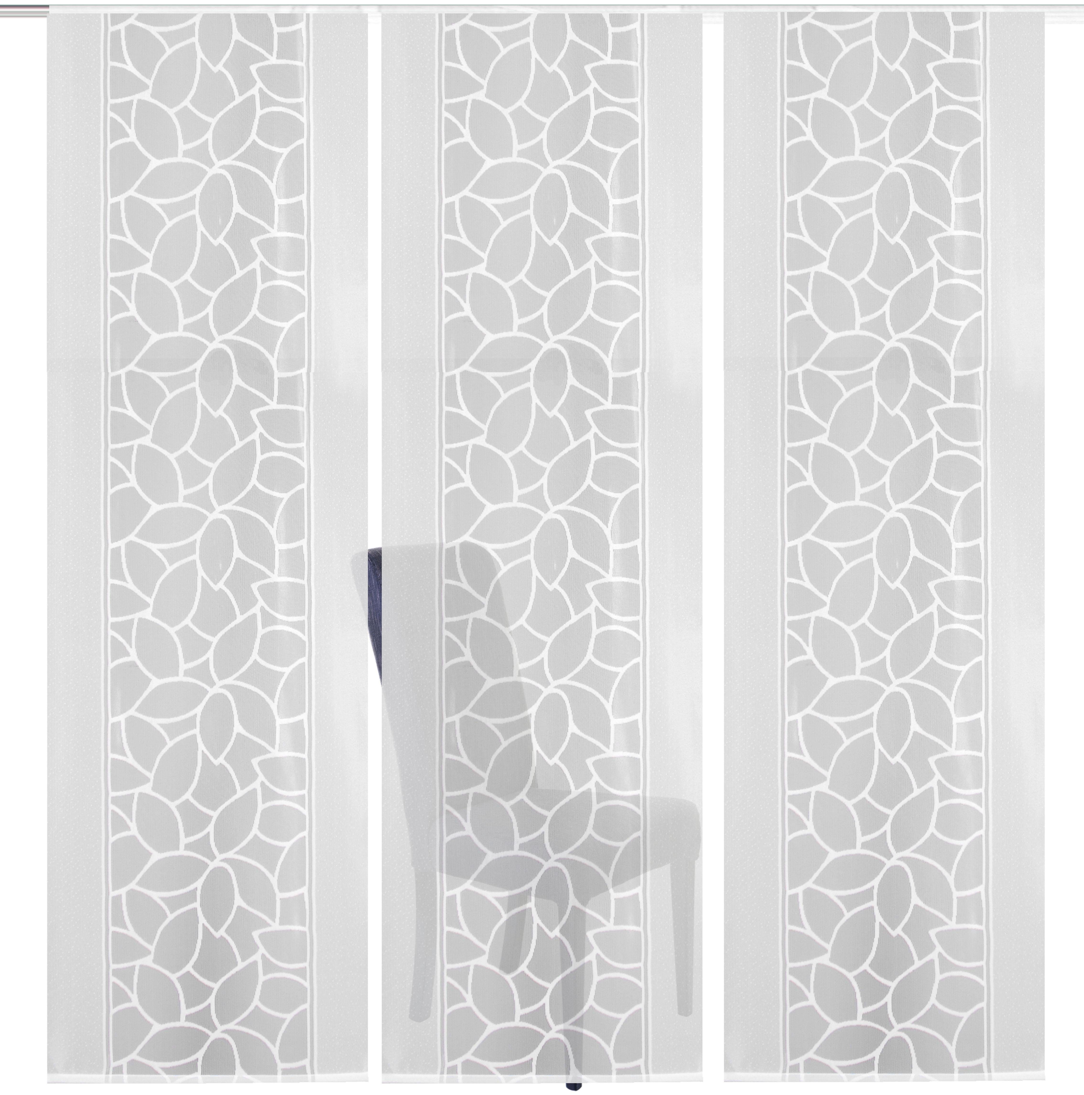 HOME WOHNIDEEN Paneelgordijn JENNA Paneelgordijn jacquard set (3 stuks)