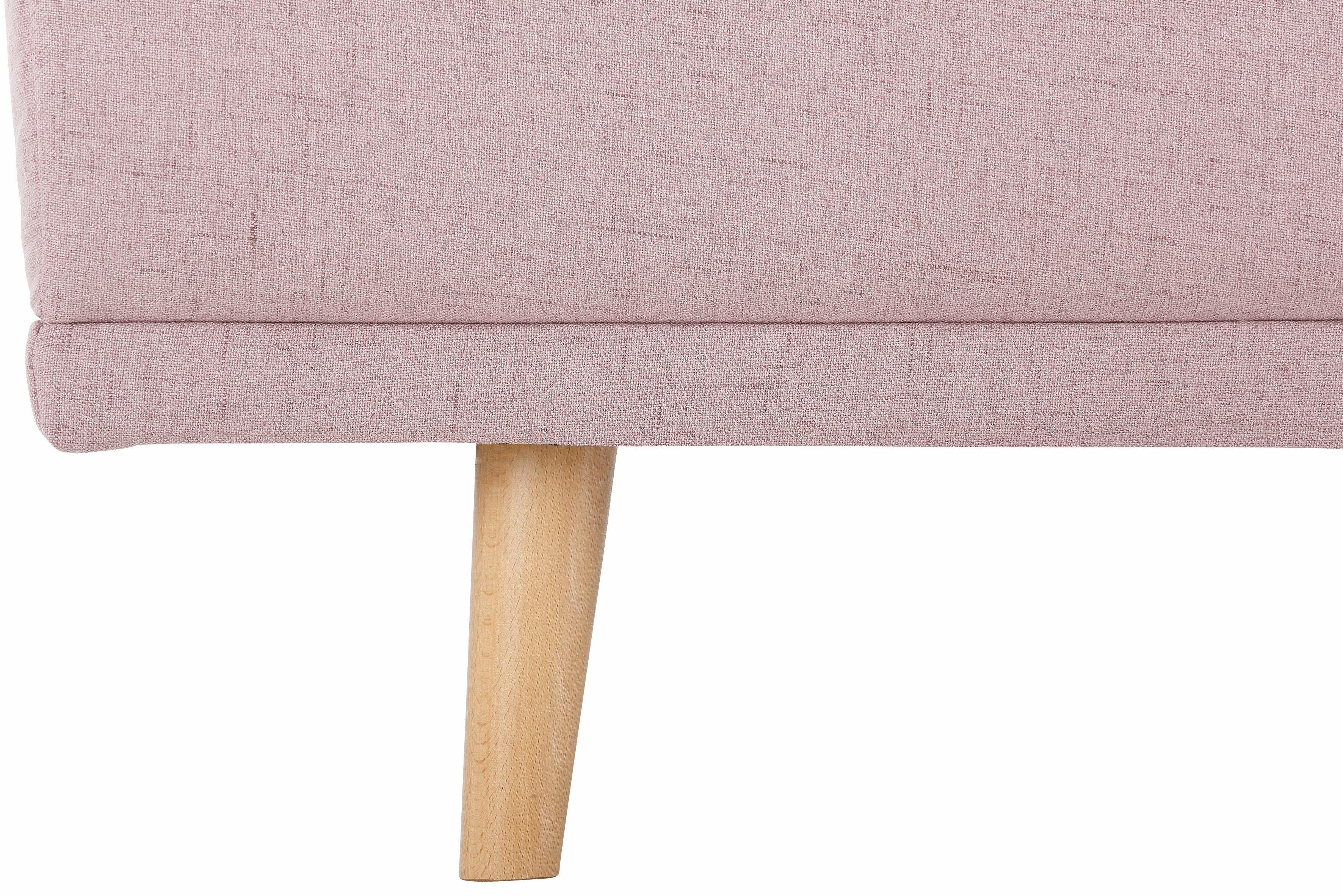 Home affaire Hoekbank Lasse L-vorm in scandinavische stijl met houten poten