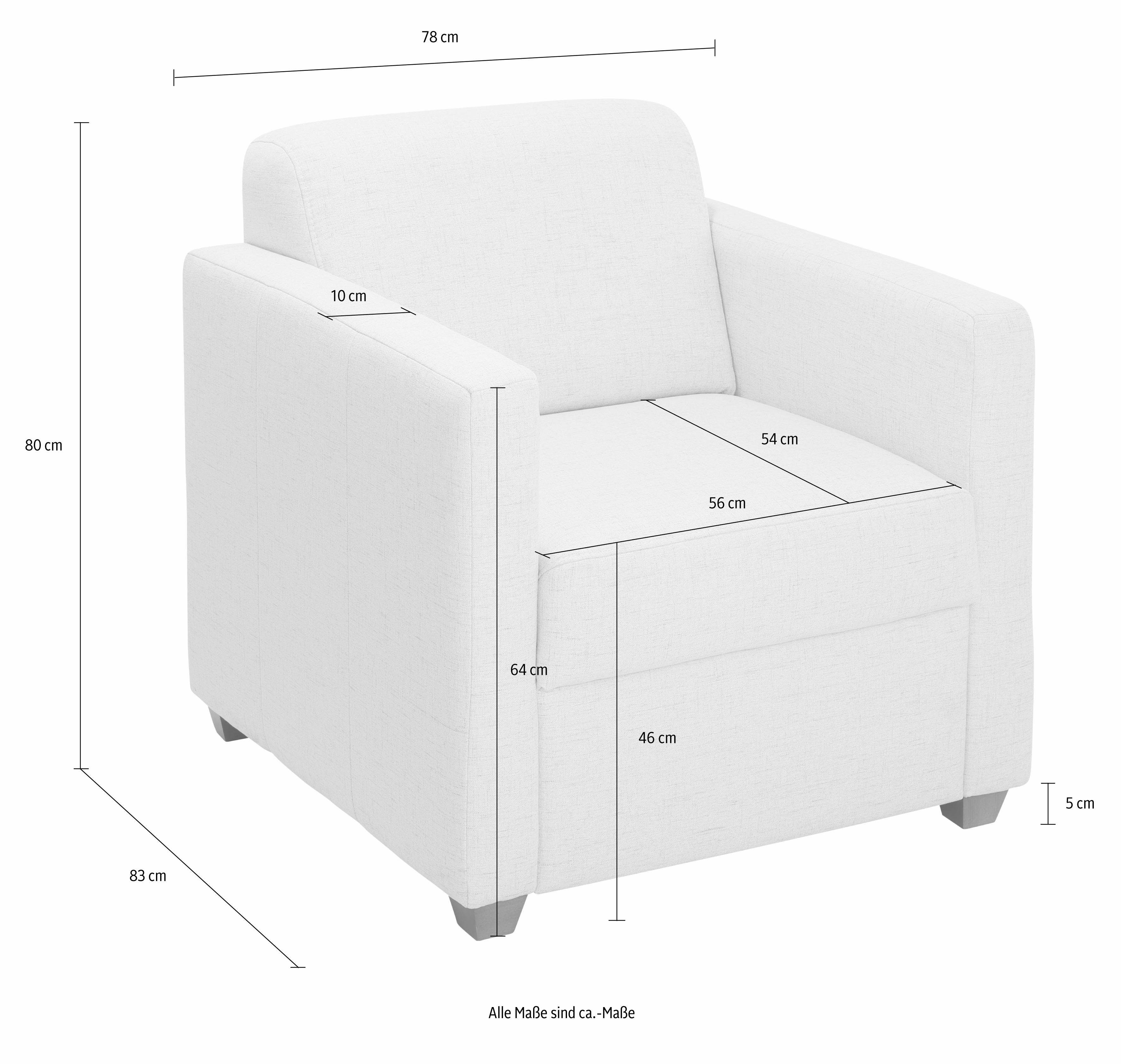 Home affaire Fauteuil Belfort met binnenvering