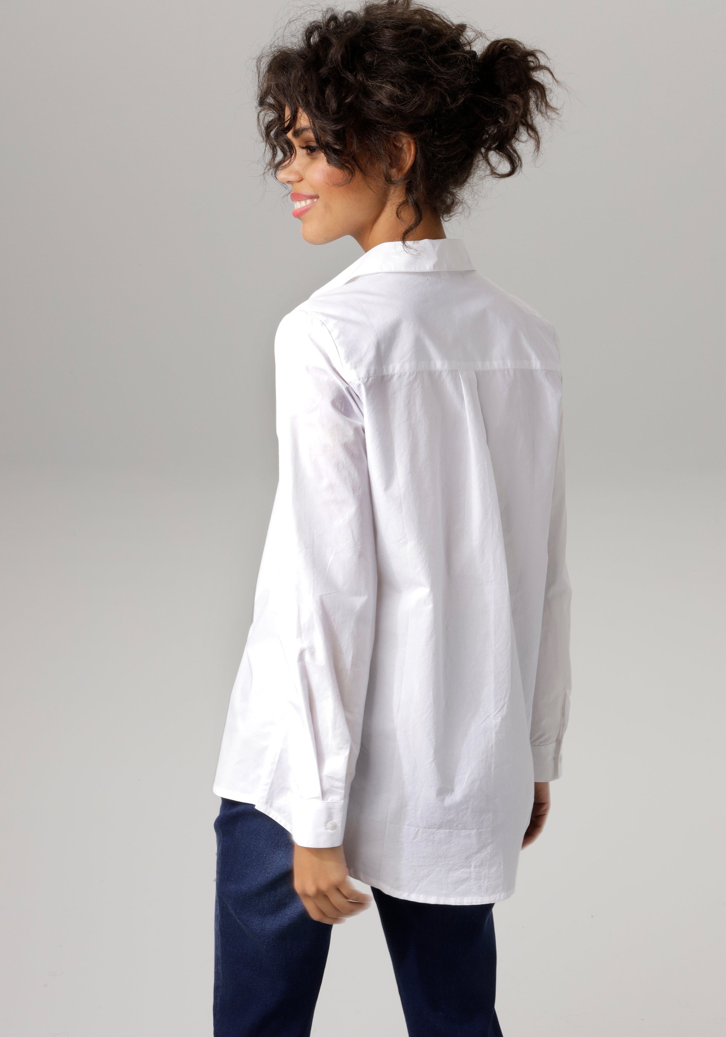 Aniston CASUAL Lange blouse met korte zijsplitten