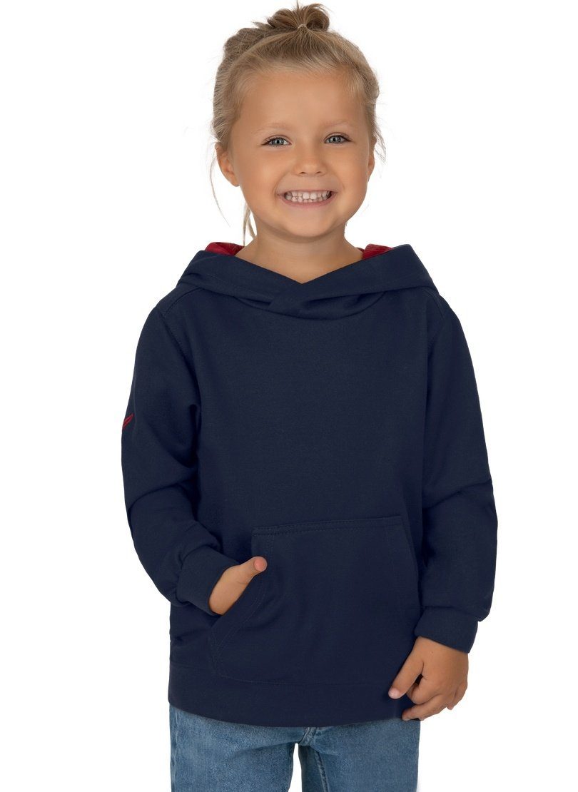 Trigema Sweatshirt TRIGEMA hoodie met kangoeroezak