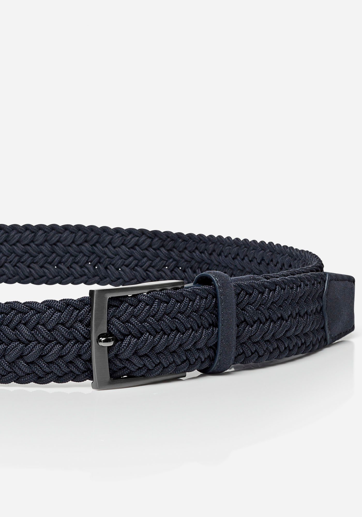 MONTI Leren riem Havanna Gevlochten riem