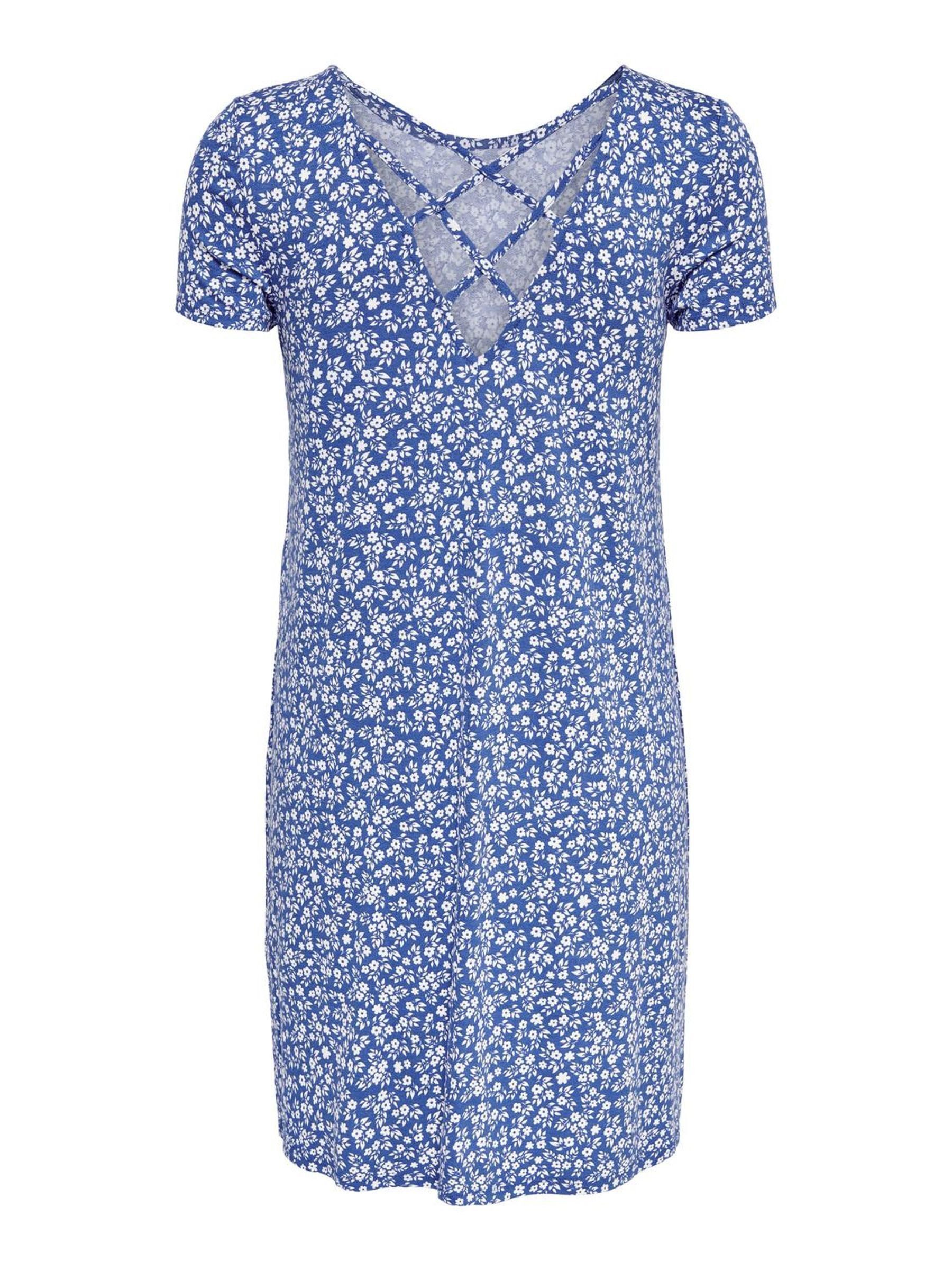 Only Mini-jurk ONLBERA BACK LACE UP S/S DRESS JRS NOOS