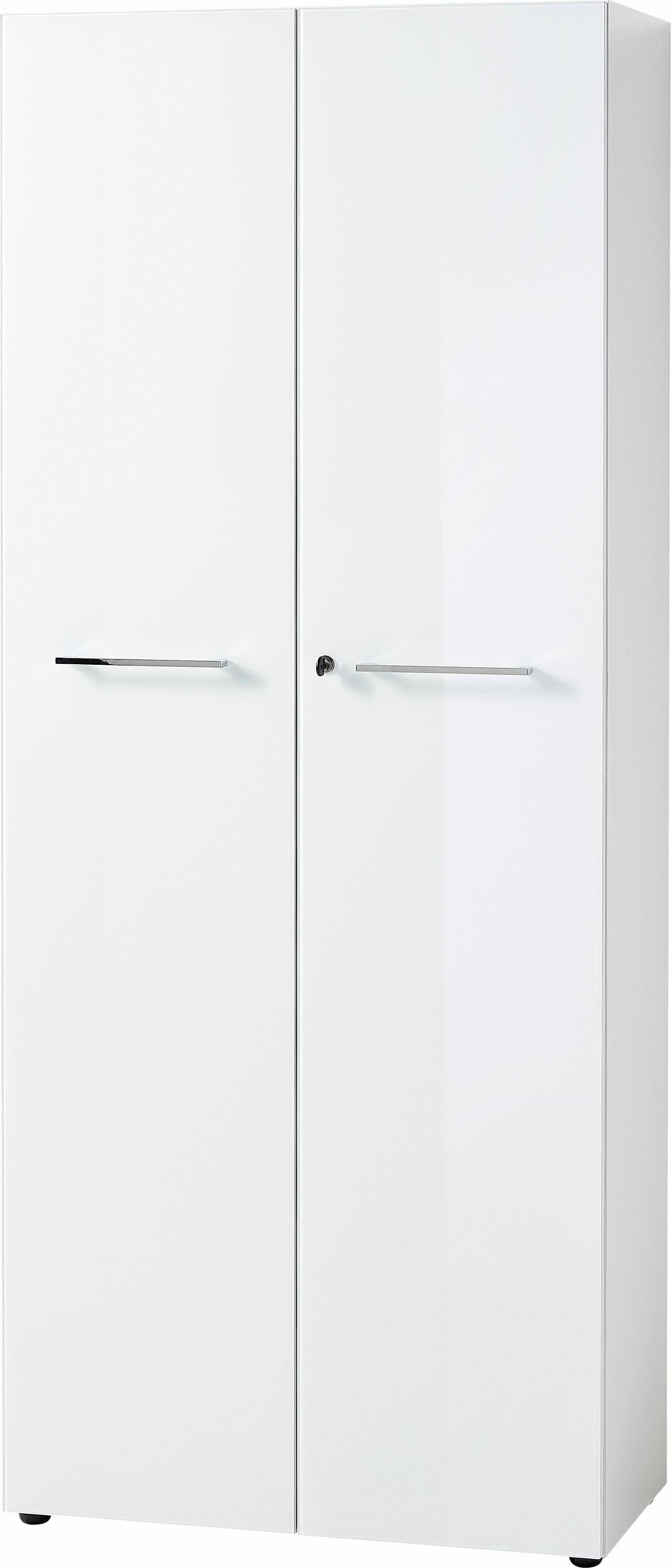 GERMANIA Archiefkast GW-Monteria Deuren met glasplaat, afsluitbaar, breedte 80 cm, Made in Germany bijzetkastjes wit