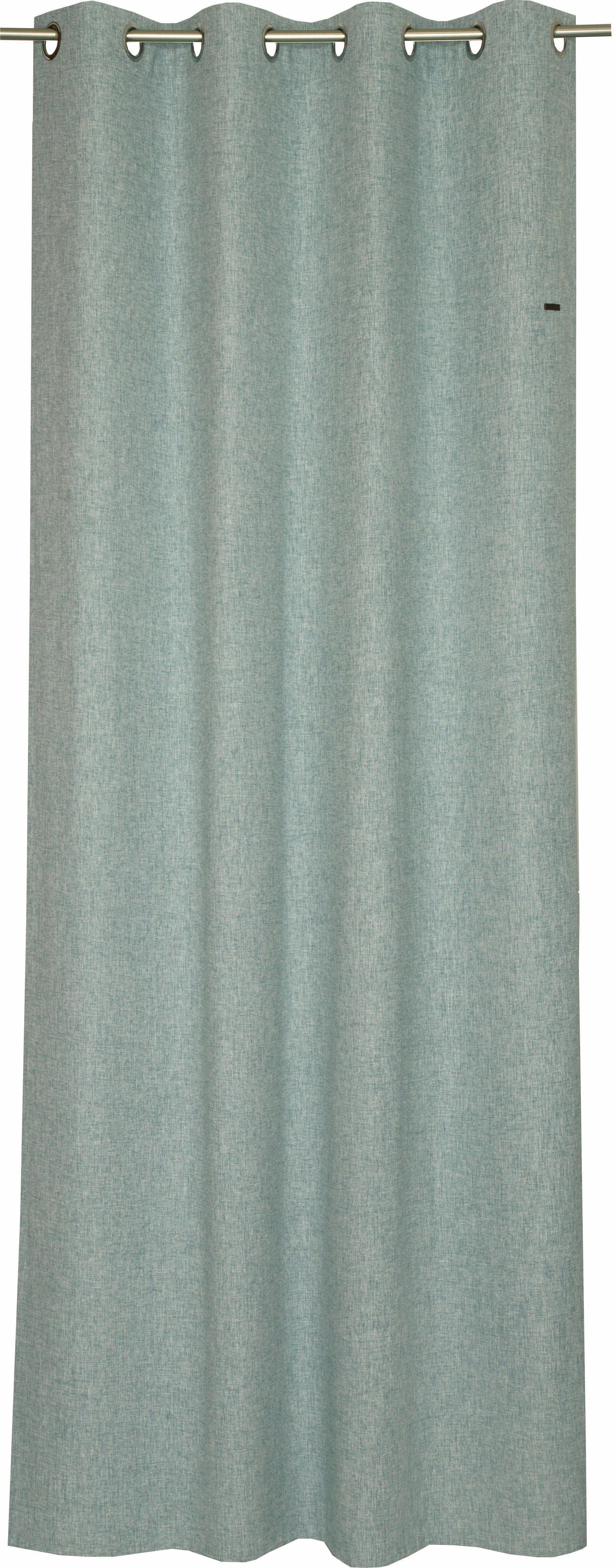 Esprit Gordijn Harp HxB: 250x140, ondoorzichtig, met leren label(BxH) 140 x 250 cm (1 stuk)