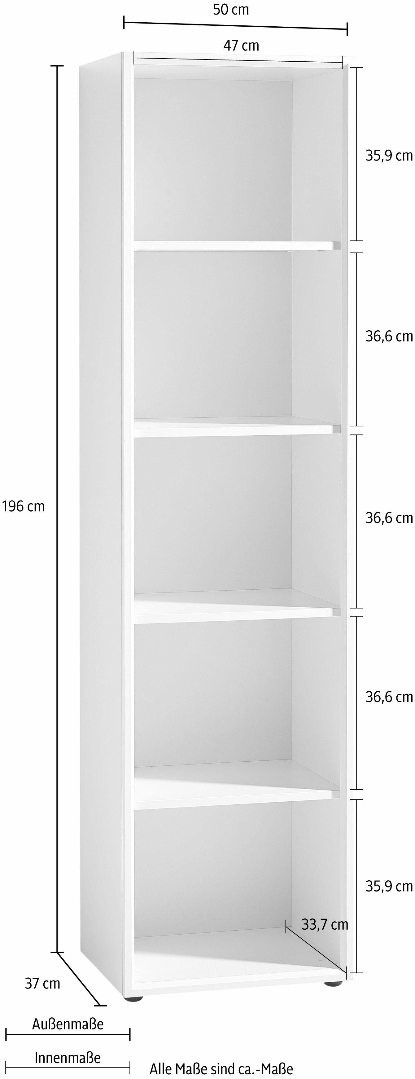 GERMANIA Ordnerrek GW-Monteria in 2 hoogtes, vakken met ordnerhoogte, breedte 50 cm, made in germany