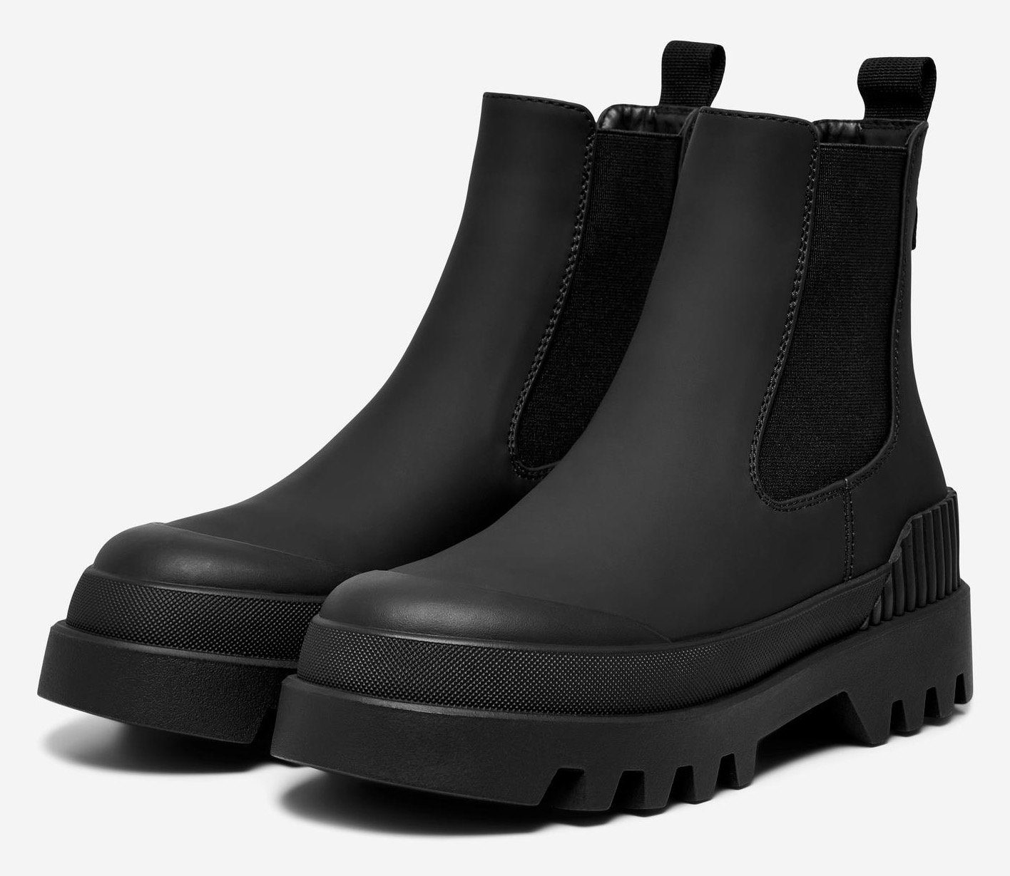 ONLY Shoes Chelsea-boots ONLBUZZ-2 blokhak, laarsjes, instapschoen met opvallende profielzool