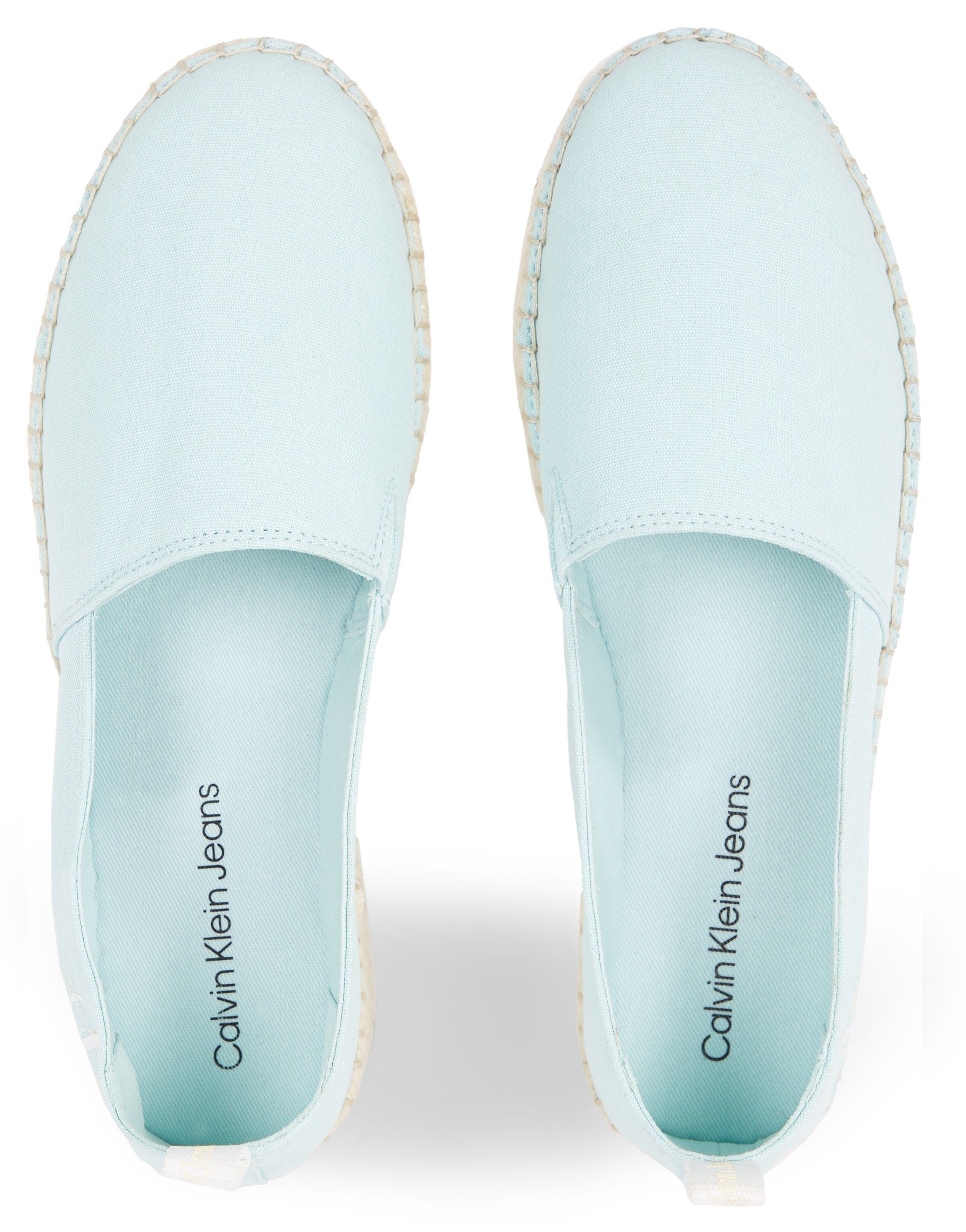 Calvin Klein Espadrilles PLATFORM ESPADRILLE ML BTW Zomerschoen, slipper, strand schoen met jute plateausole
