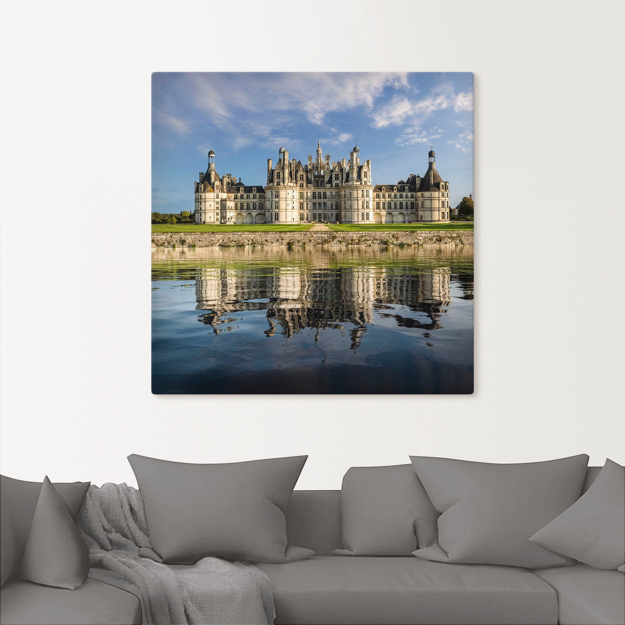 Artland Artprint op linnen Loire-slot Chateau Chambord