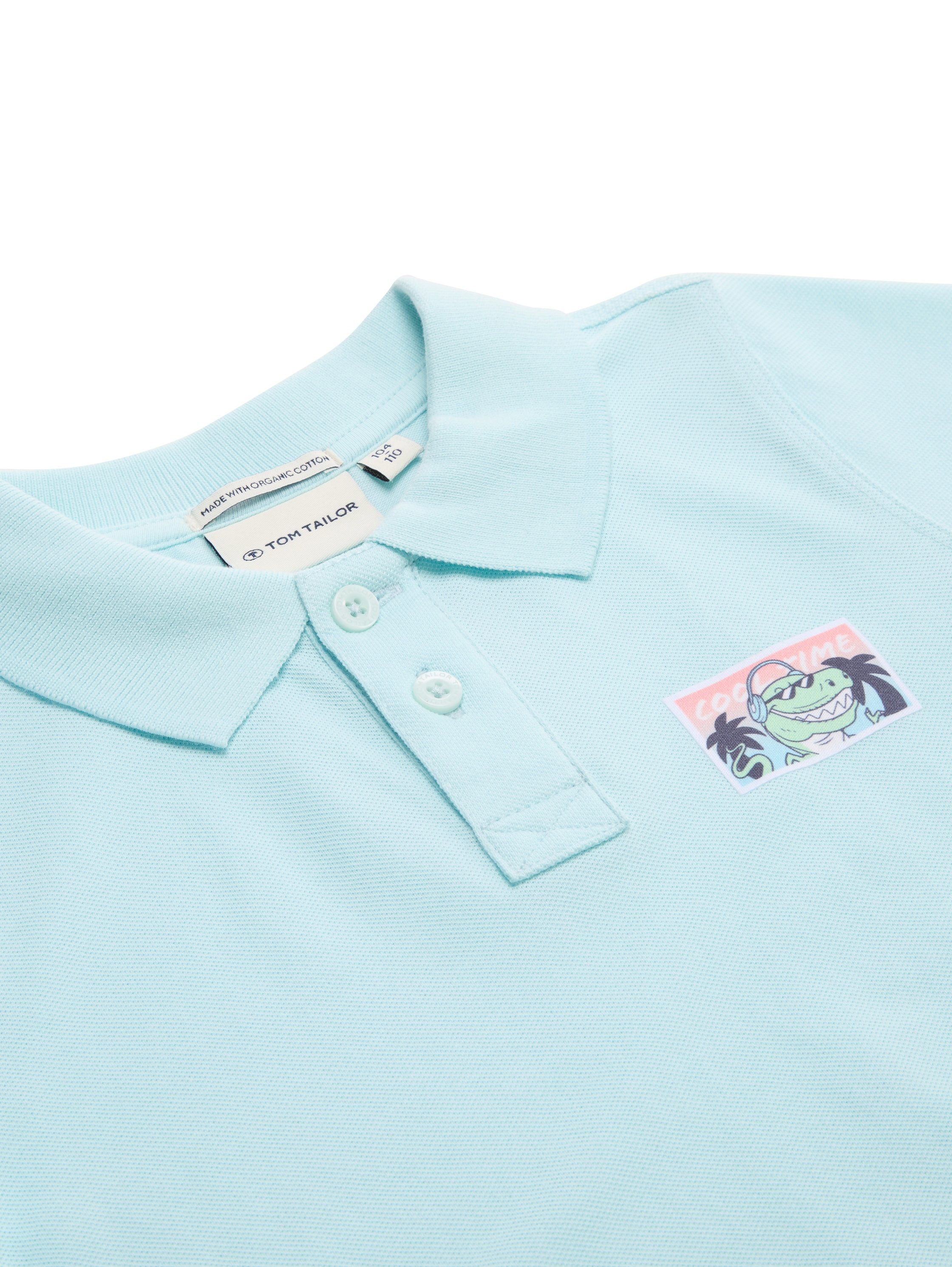 Tom Tailor Poloshirt met kleine print op de borst