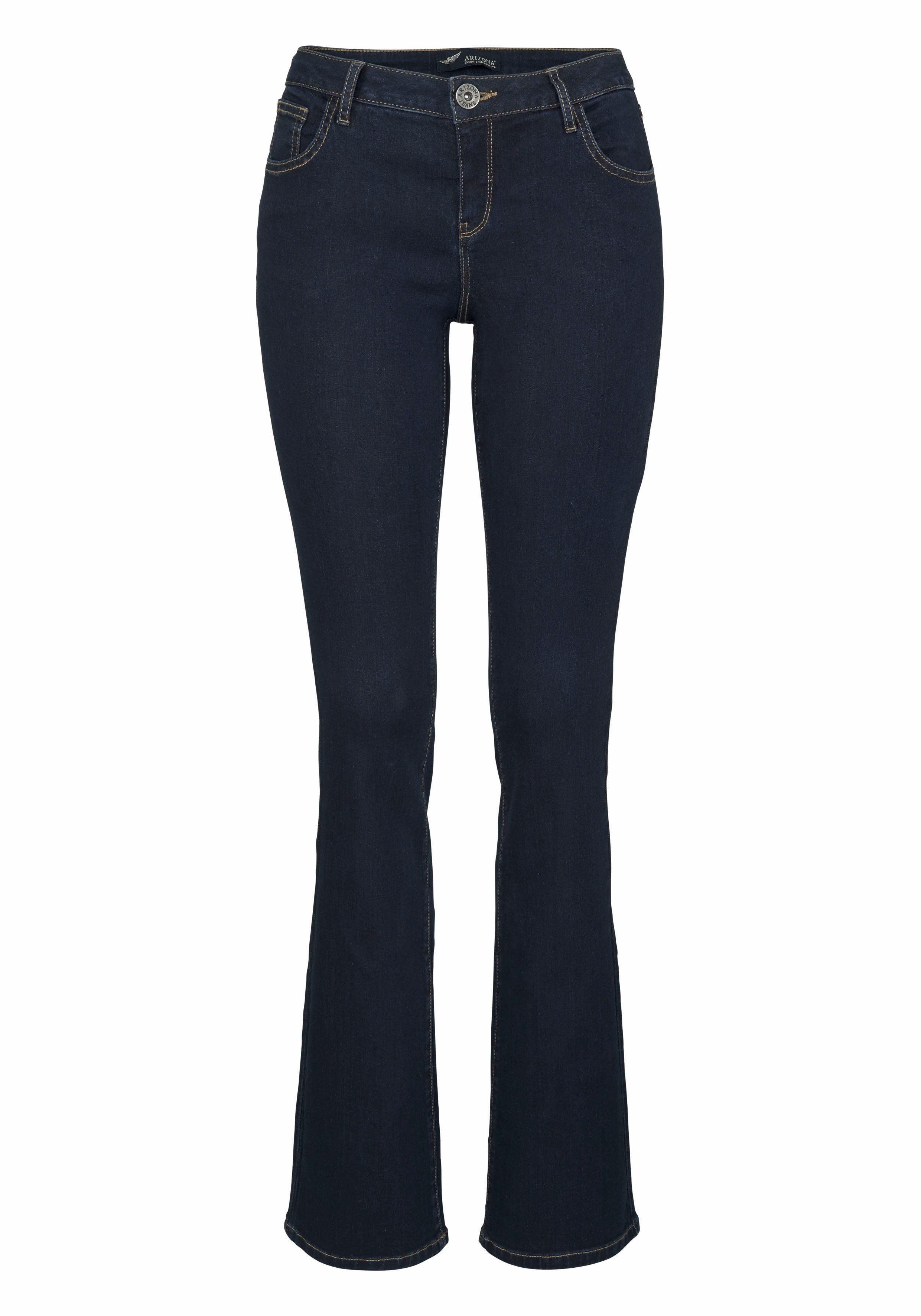 Arizona Bootcut jeans Ultra Stretch normale pasvorm, baby-bootcut, used-look-wassing