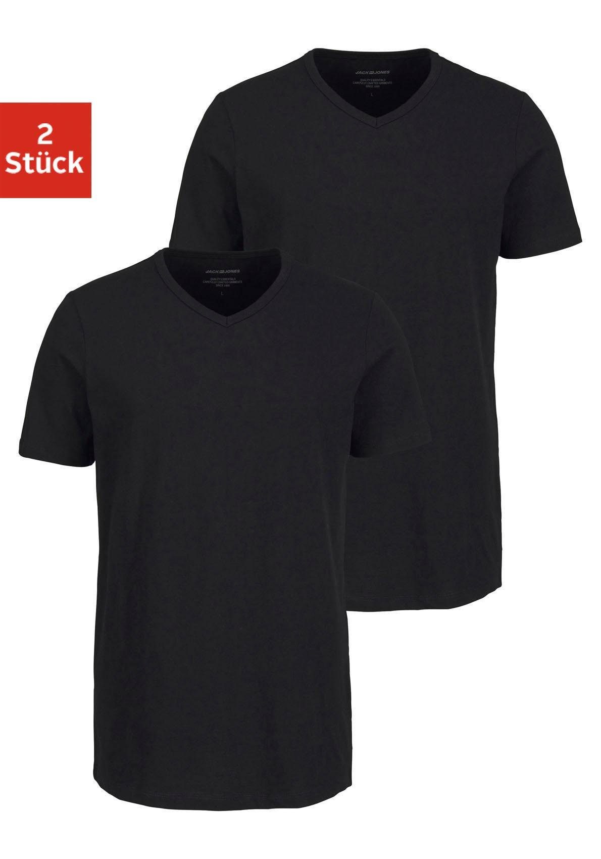 Jack & Jones T-shirt V-hals (Set van 2)