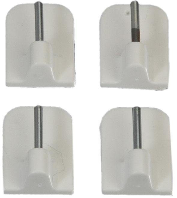 Liedeco Zelfklevende dragers voor vitragen-bistrobars (set, 4 stuks)