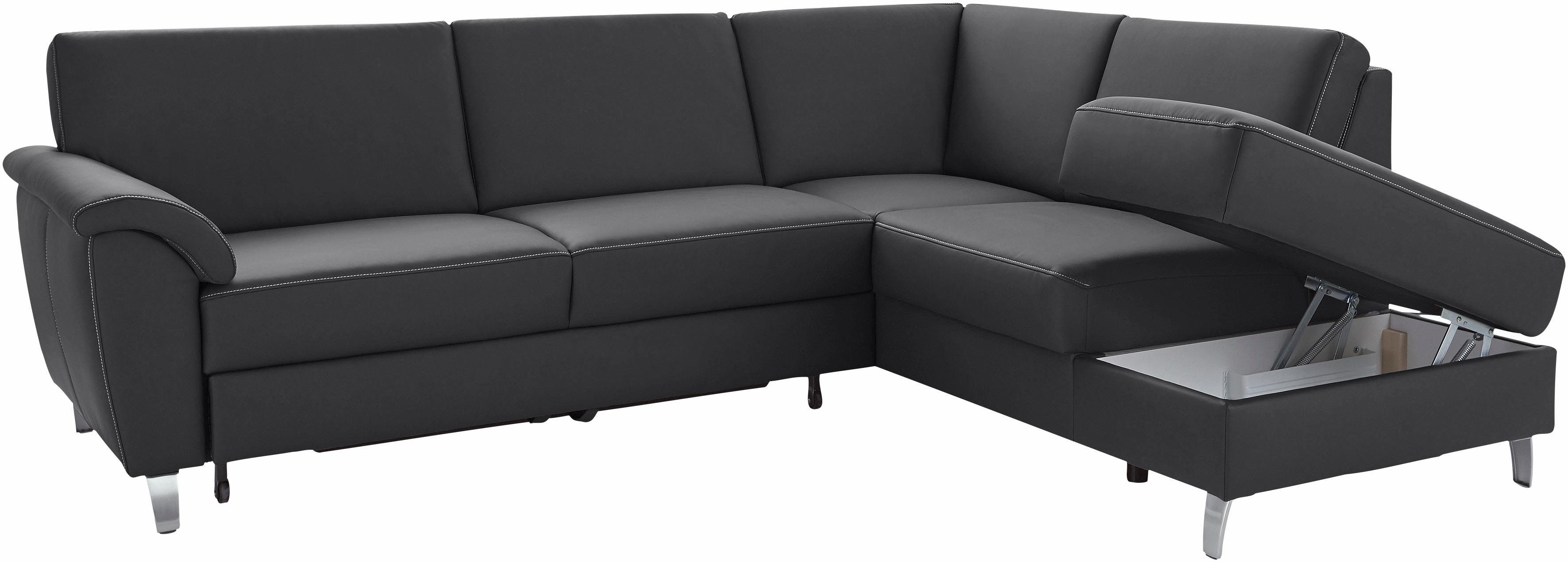 sit&more Hoekbank Texel L-vorm met binnenvering, naar keuze met slaapfunctie en bedkist