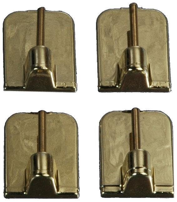 Liedeco Zelfklevende drager voor vitragen-bistrobars (set, 4 stuks)