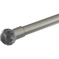 liedeco gordijnroede-eindstuk power voor gordijnroeden oe 20 mm (set, 1 stuk) zilver