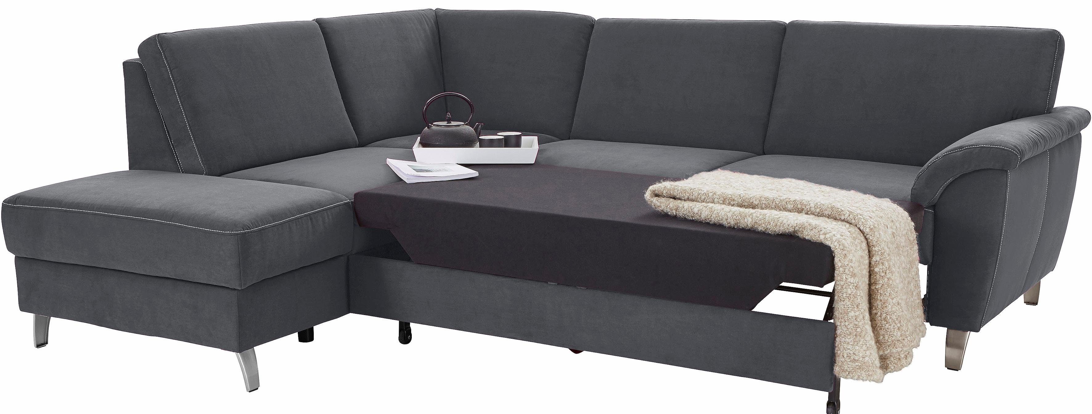 sit&more Hoekbank Texel L-vorm met binnenvering, naar keuze met slaapfunctie en bedkist