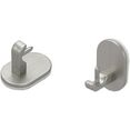 zelfklevende dragers, liedeco, voor vitrage-roede (set van 2) zilver zelfklevende dragers, liedeco, voor vitrage-roede (set van 2) zilver